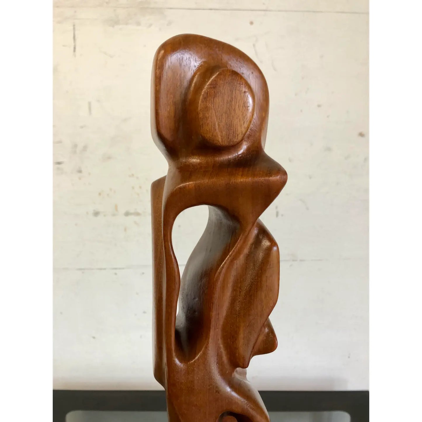 Mid-Century Signed Artist-Handcrafted Abstract Totem Sculpture