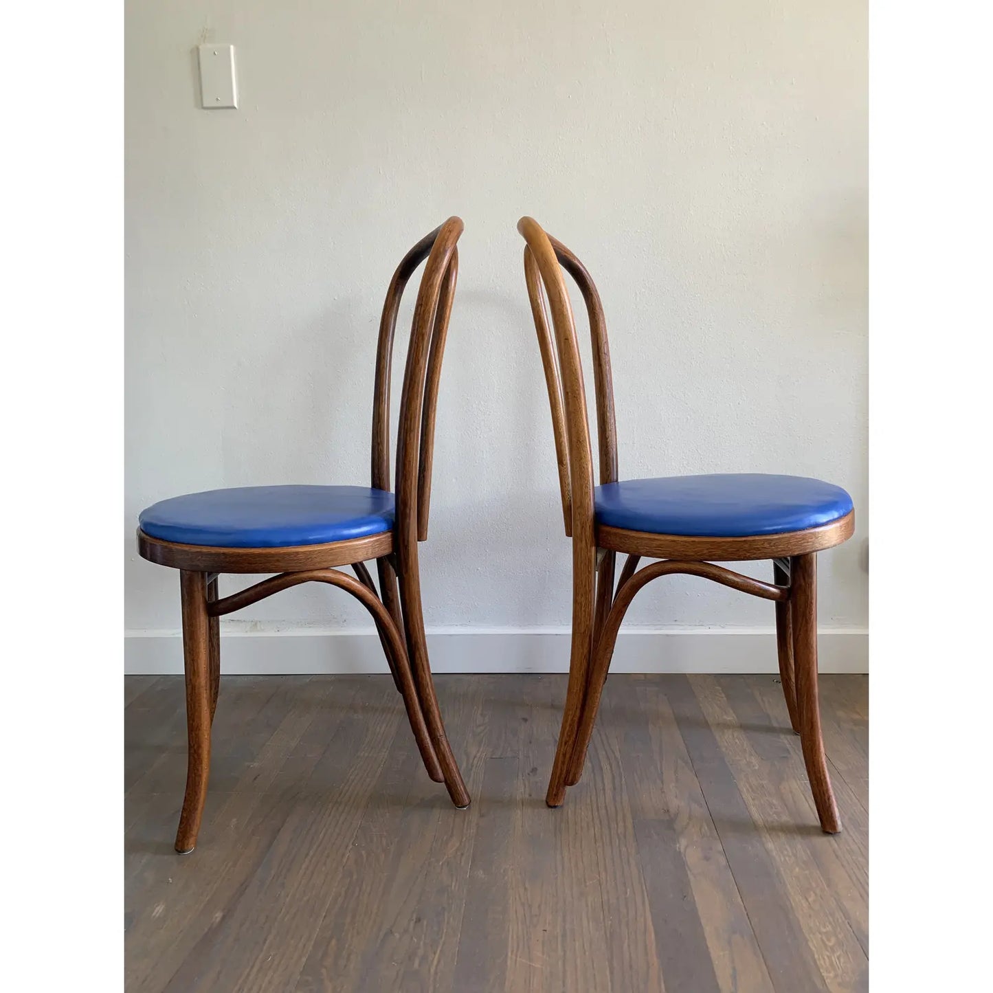 Mid Century Thonet Bentwood Cafe Chairs - a Pair