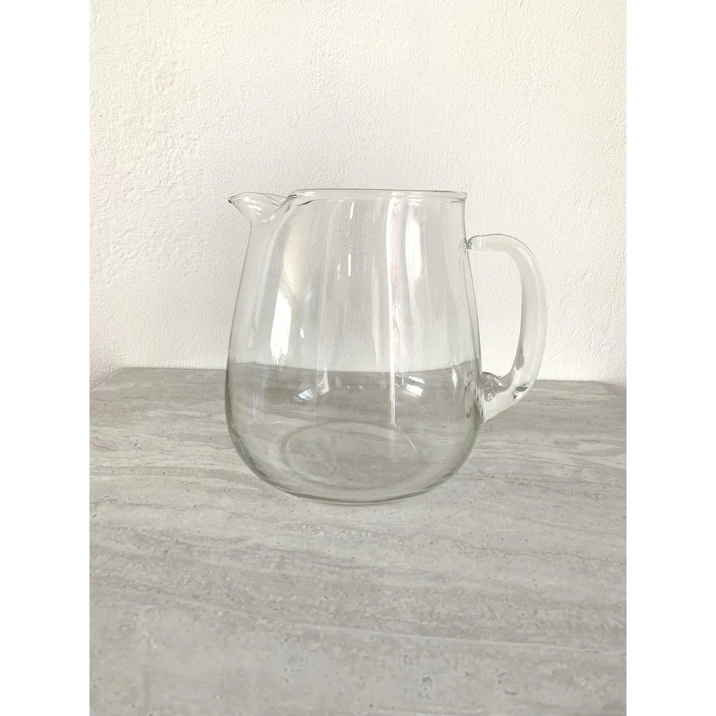 Minimalist Blown Glass Pitcher