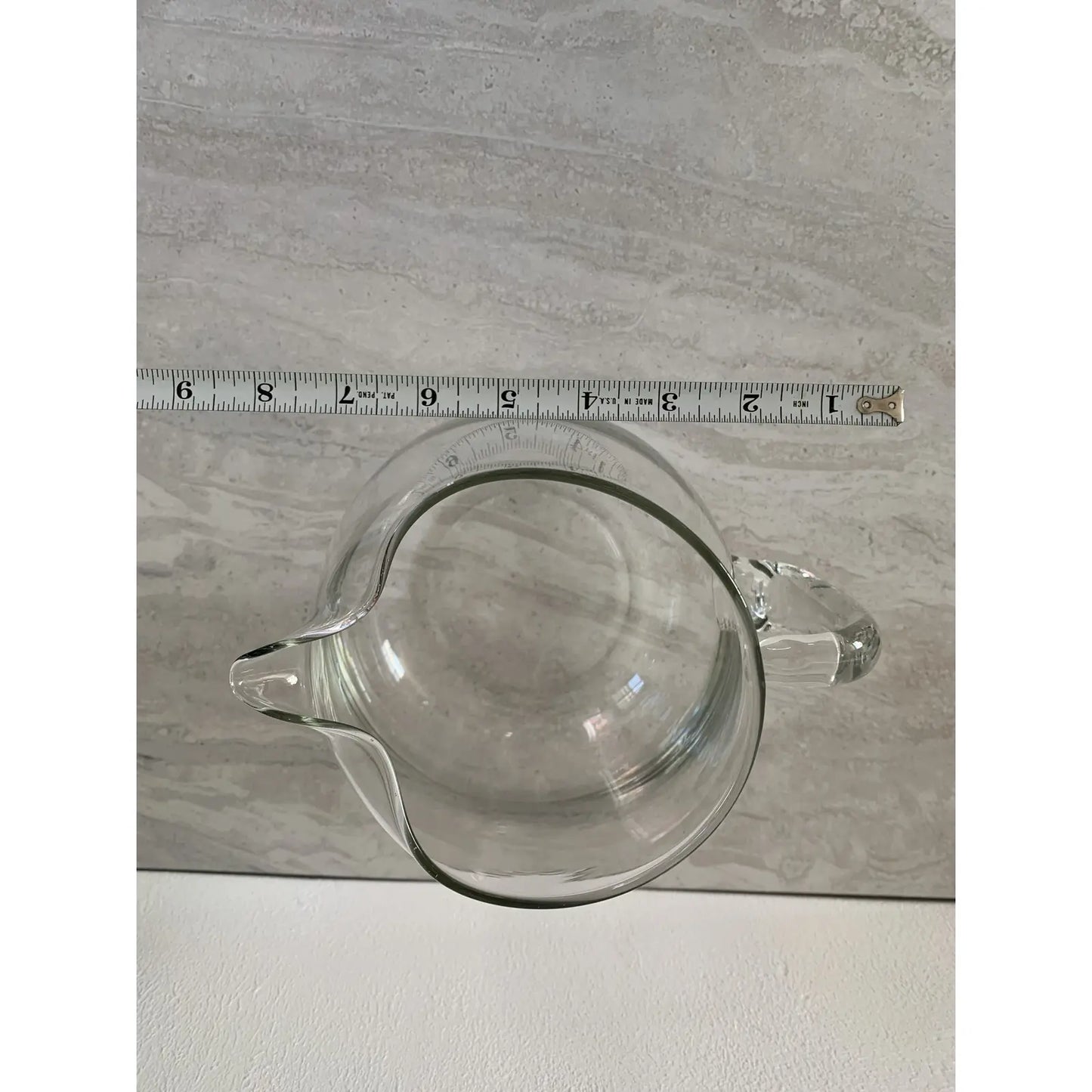 Minimalist Blown Glass Pitcher