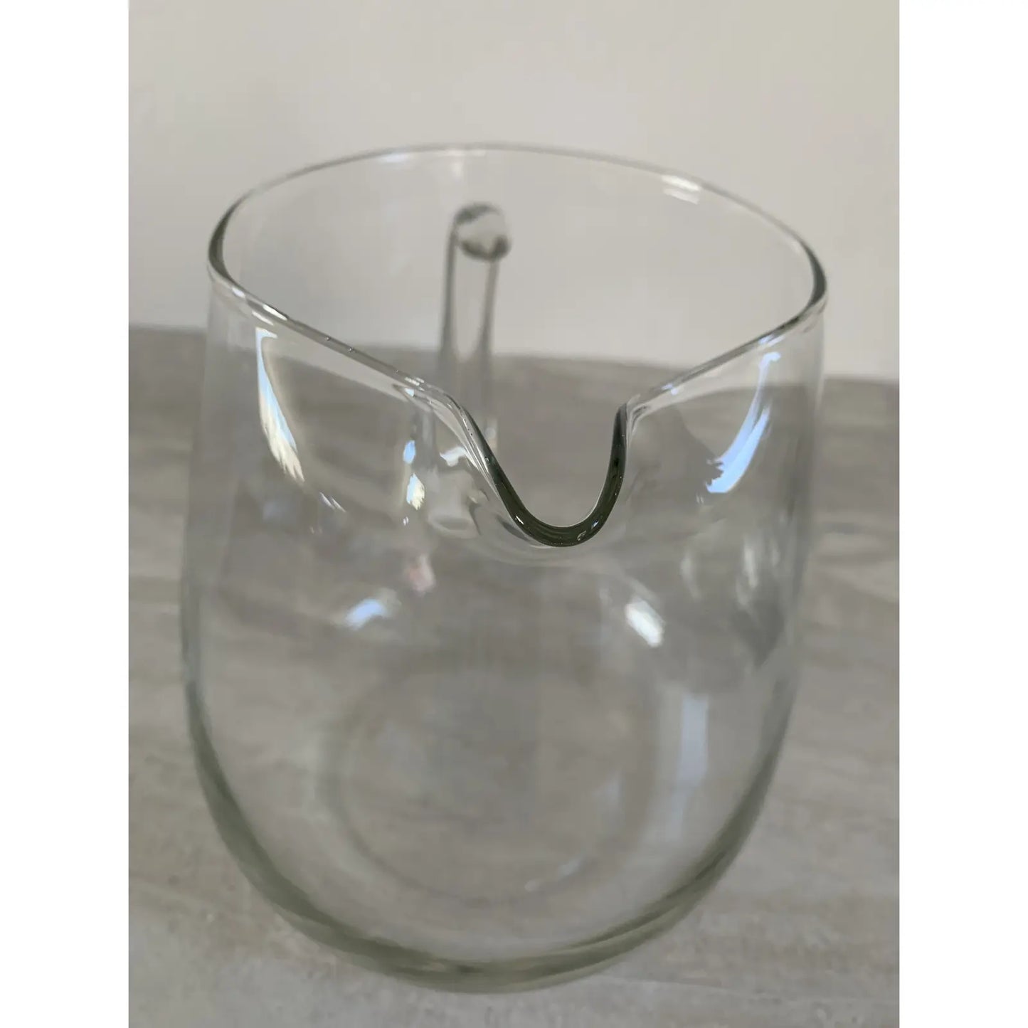 Minimalist Blown Glass Pitcher