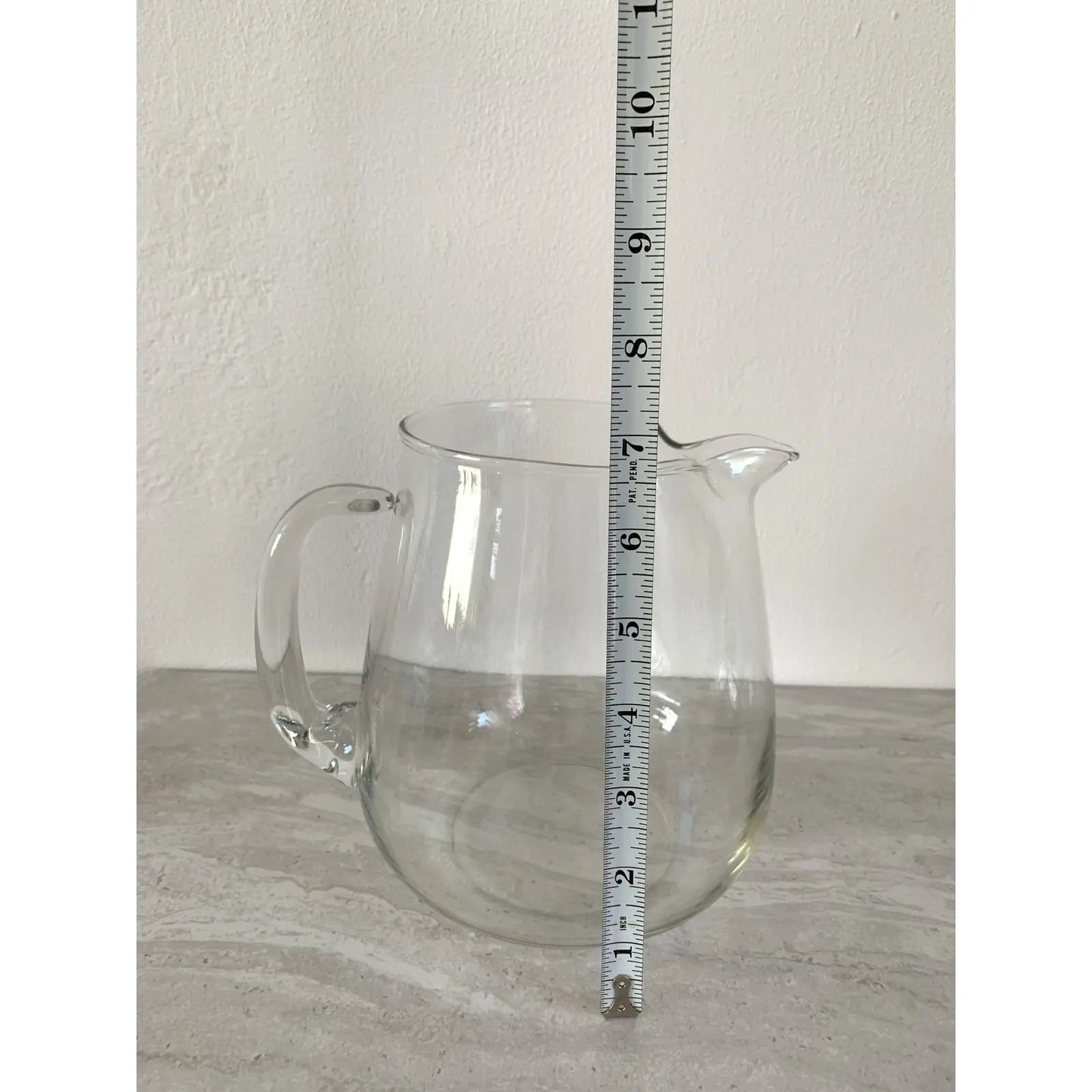 Minimalist Blown Glass Pitcher