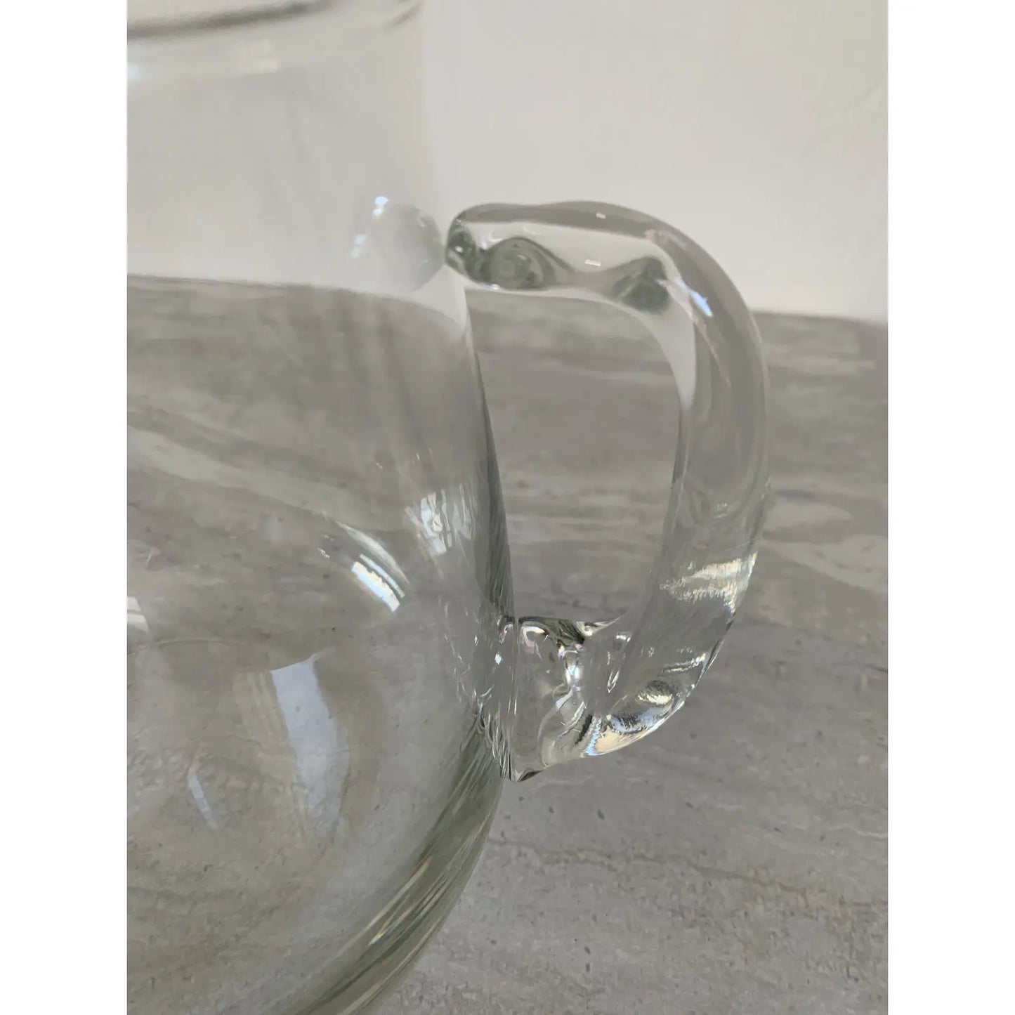 Minimalist Blown Glass Pitcher