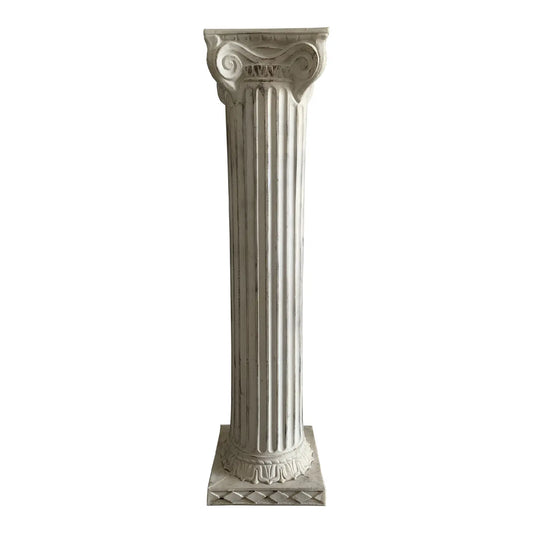 Neoclassical Resin Ionic Column Pedestal