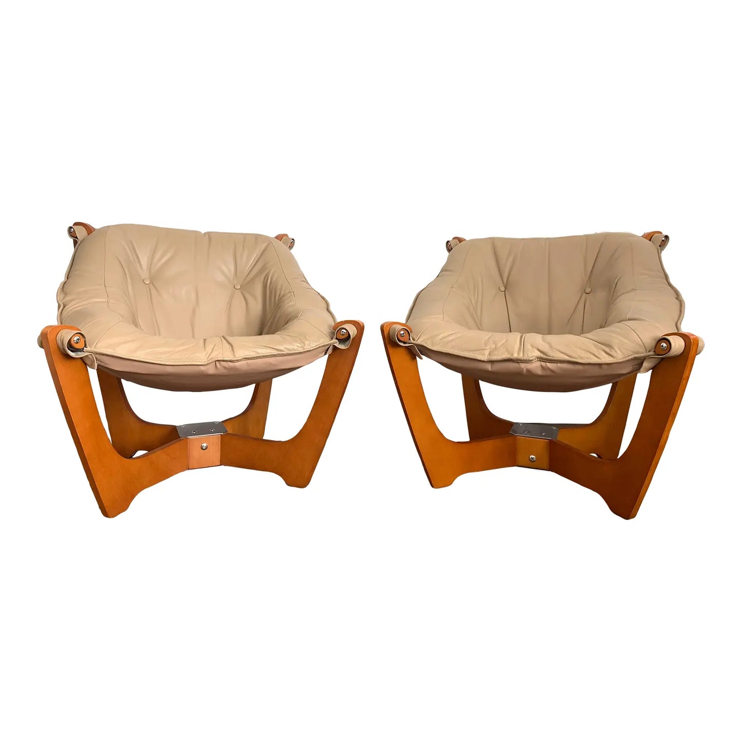 Odd Knutsen for Img Norway Luna Chairs - a Pair