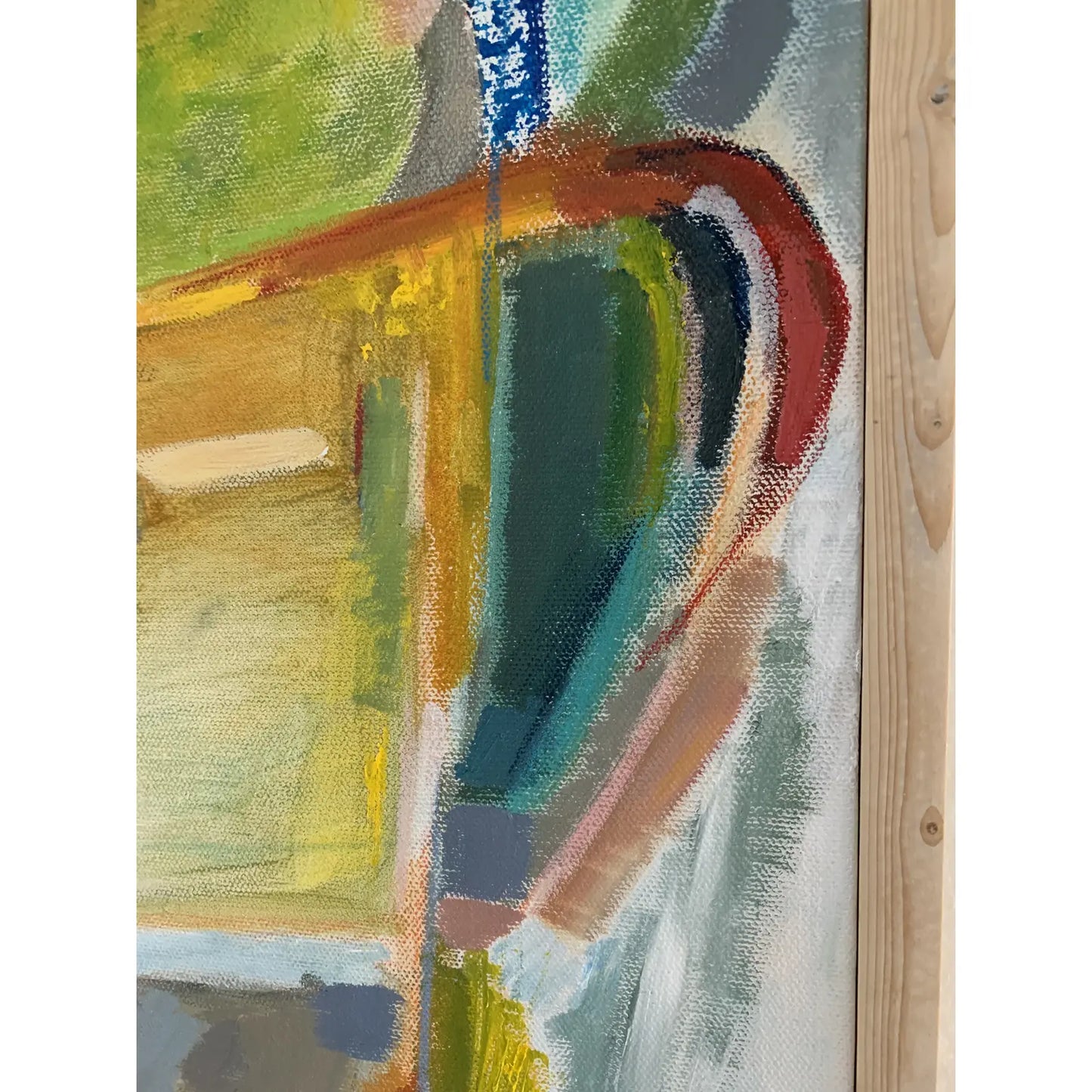 Abstract Acrylic Painting on Canvas Framed
