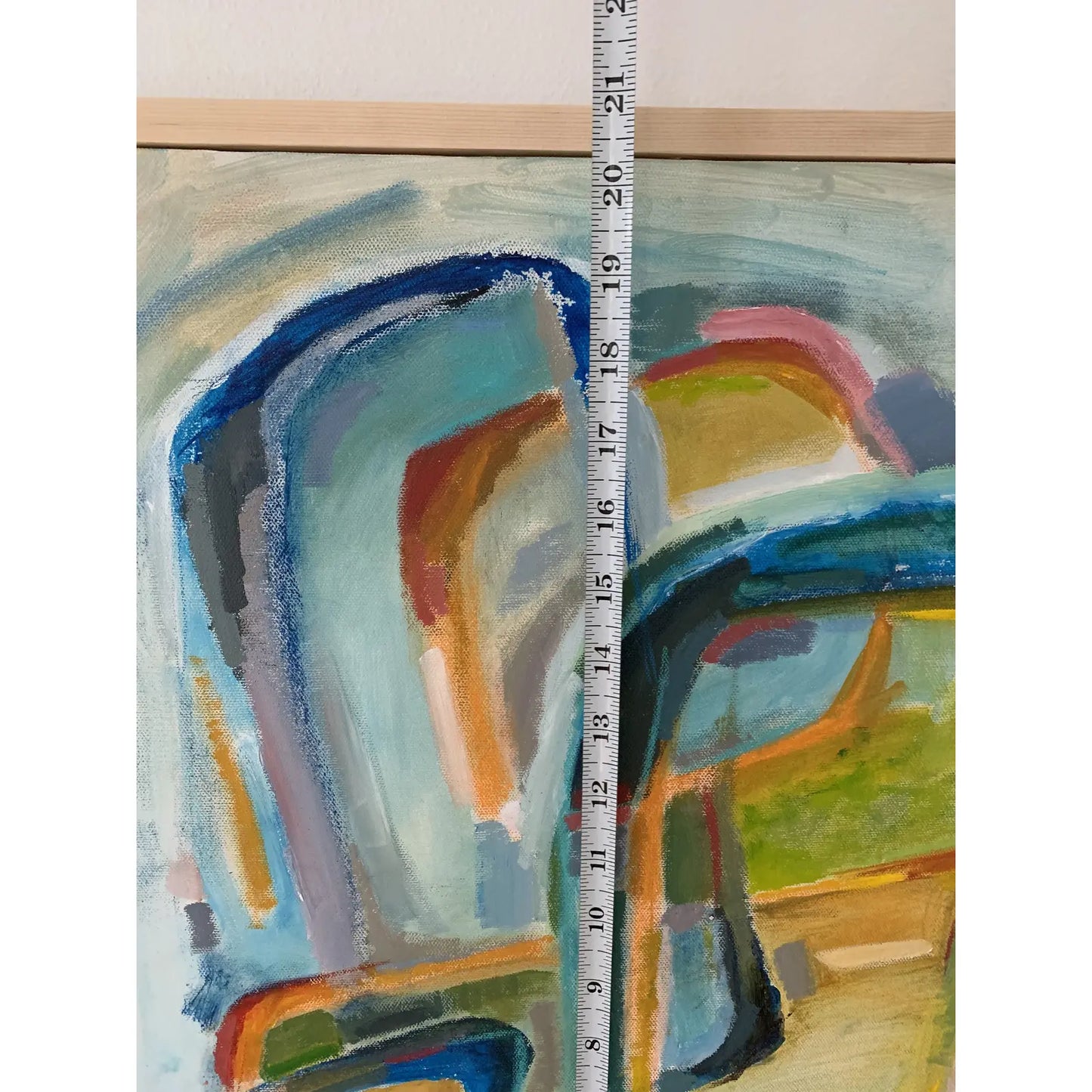 Abstract Acrylic Painting on Canvas Framed