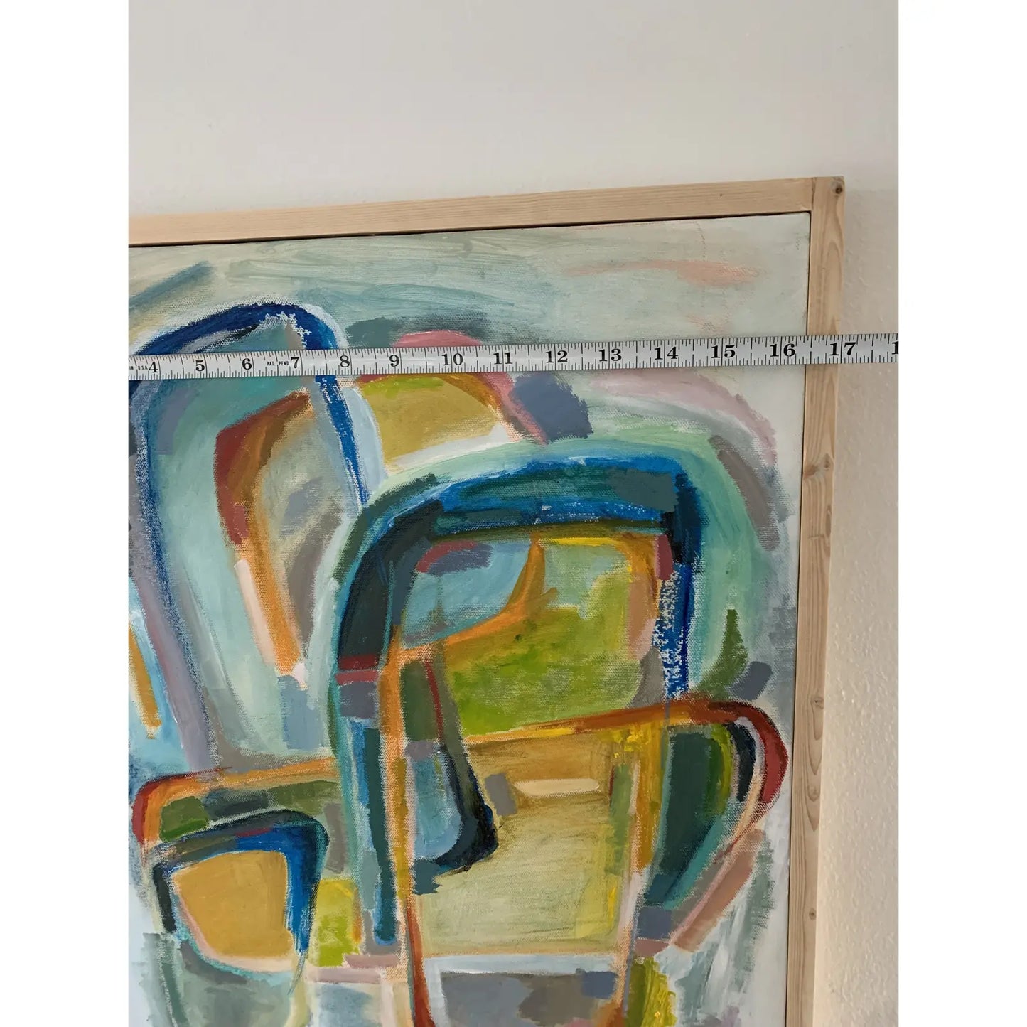 Abstract Acrylic Painting on Canvas Framed
