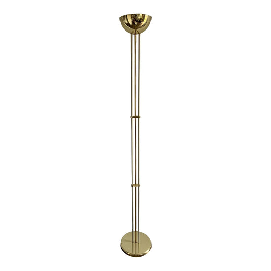 Postmodern Arelux Milano Italy Brass Floor Lamp