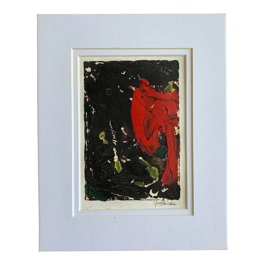 "Street Nite" Contemporary Abstract Monotype on Panel by Jimi Evans