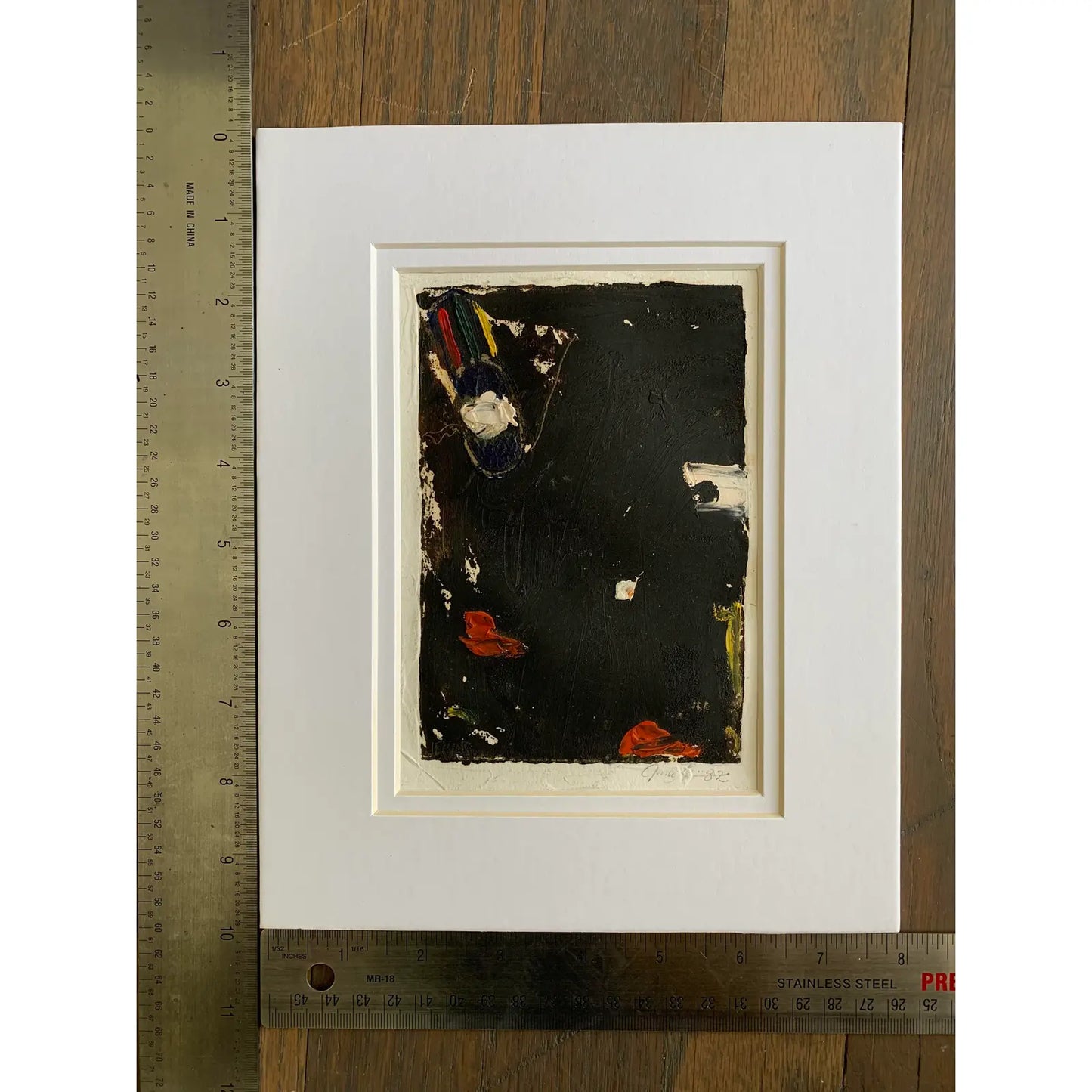 "Street Nites II" Contemporary Abstract Monotype Print by Jimi Evans