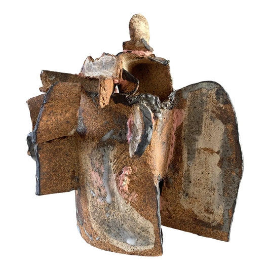 Studio Ceramic Abstract Stoneware Glazed Slab Scupture