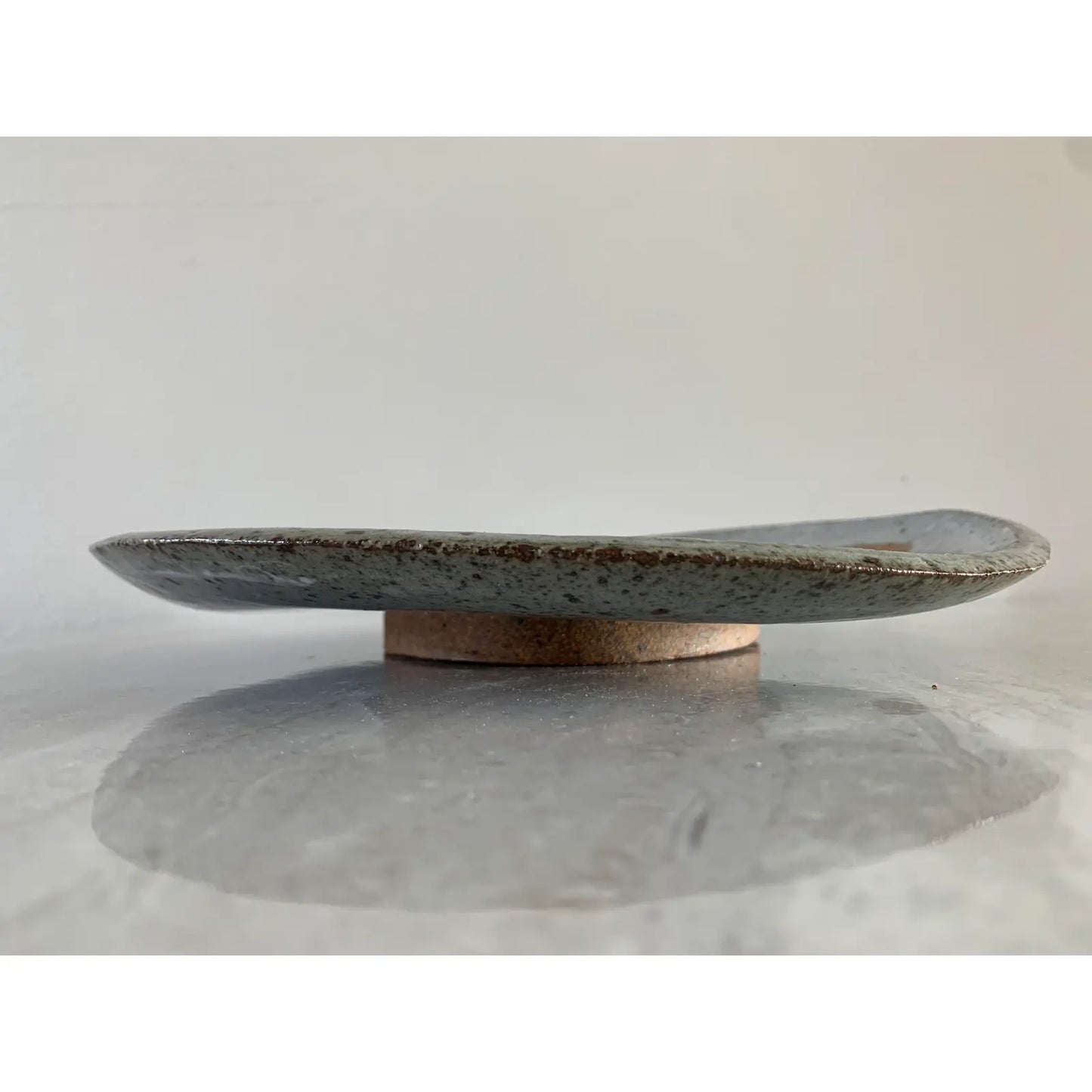 Studio Ceramic Platter With Abstract Decoration