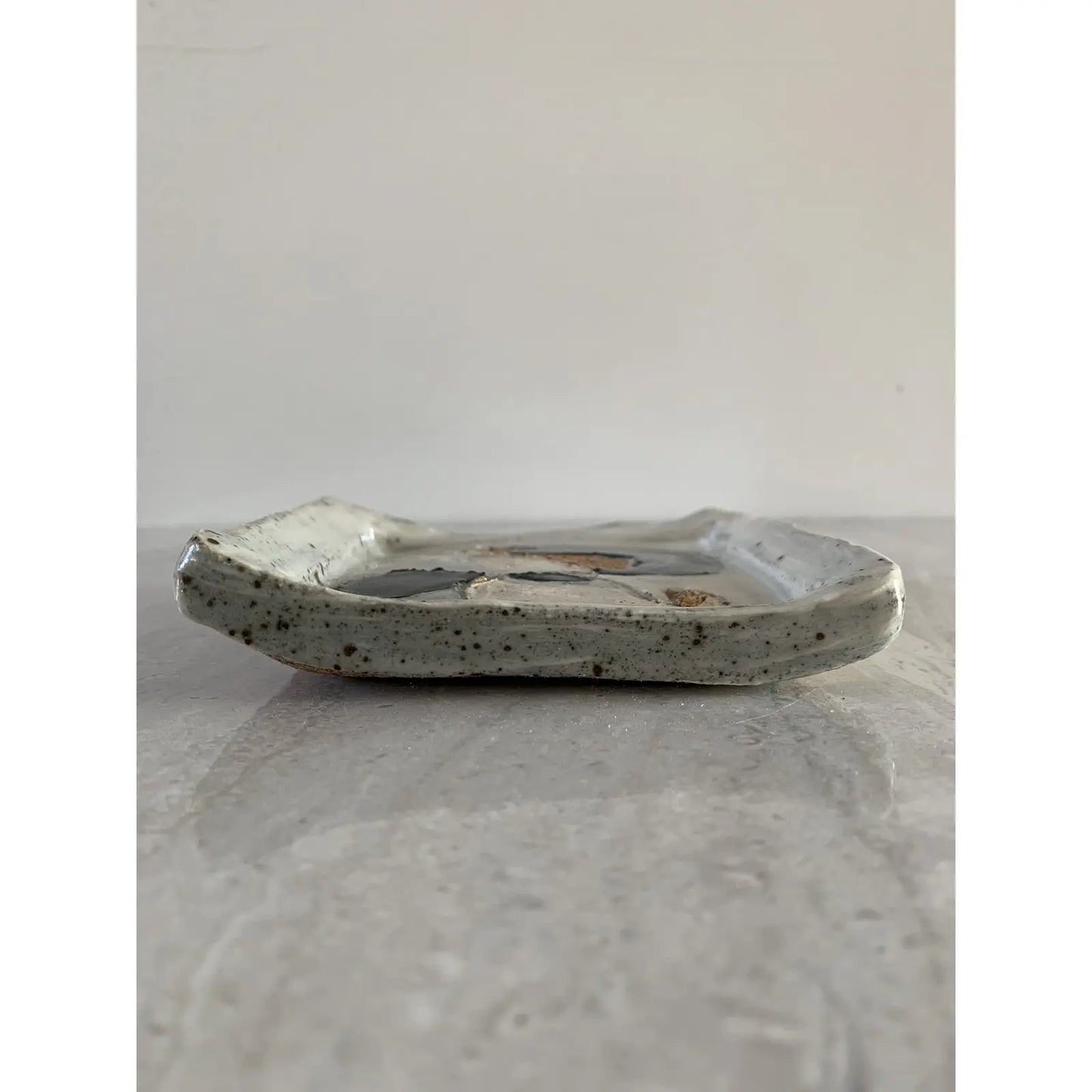 Studio Ceramic Tray With Abstract Decoration