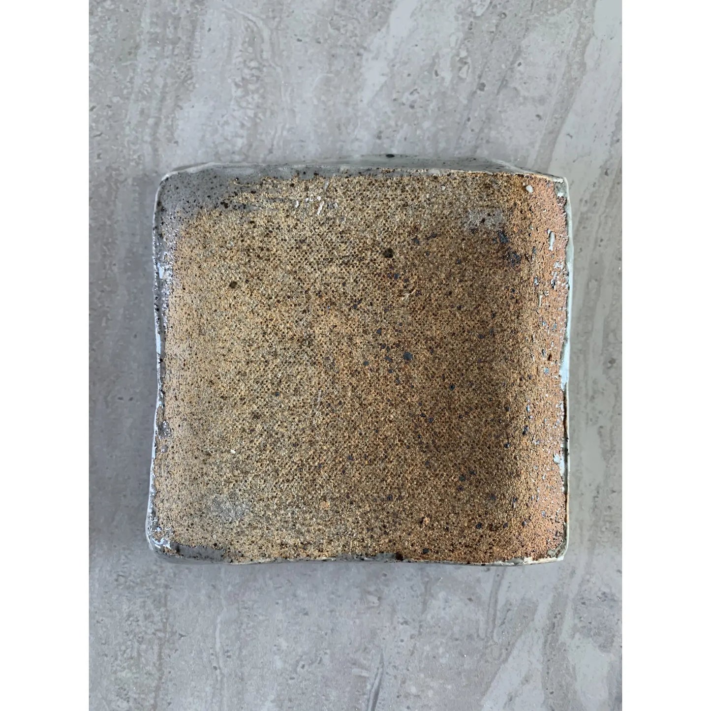Studio Ceramic Tray With Abstract Decoration