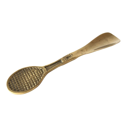 Vintage Brass Tennis Racquet Shoehorn