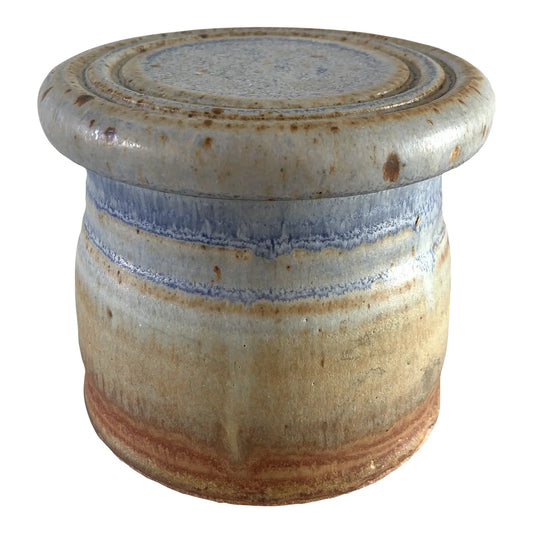 Vintage Studio Ceramic Handmade Butter Crock With Lid