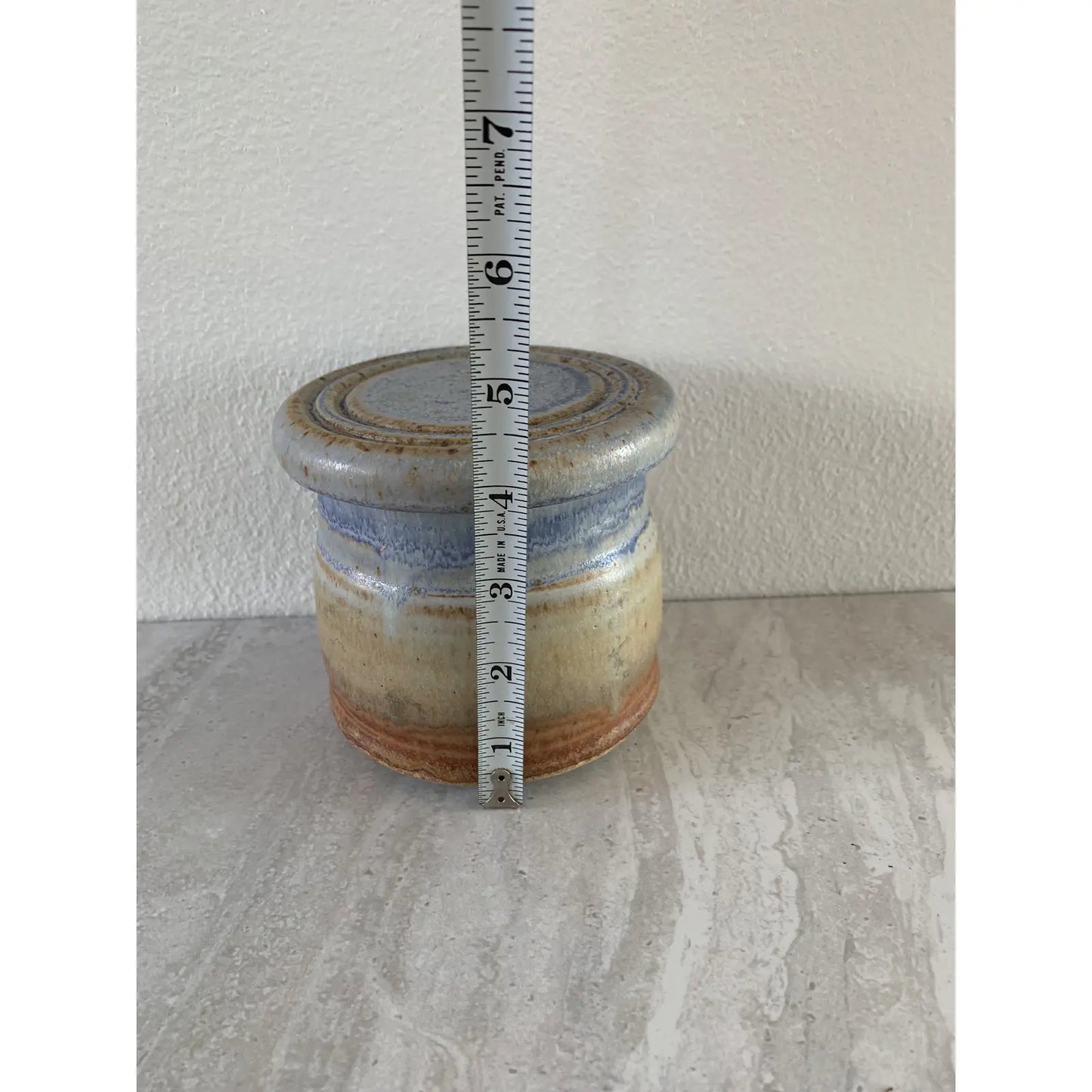 Vintage Studio Ceramic Handmade Butter Crock With Lid