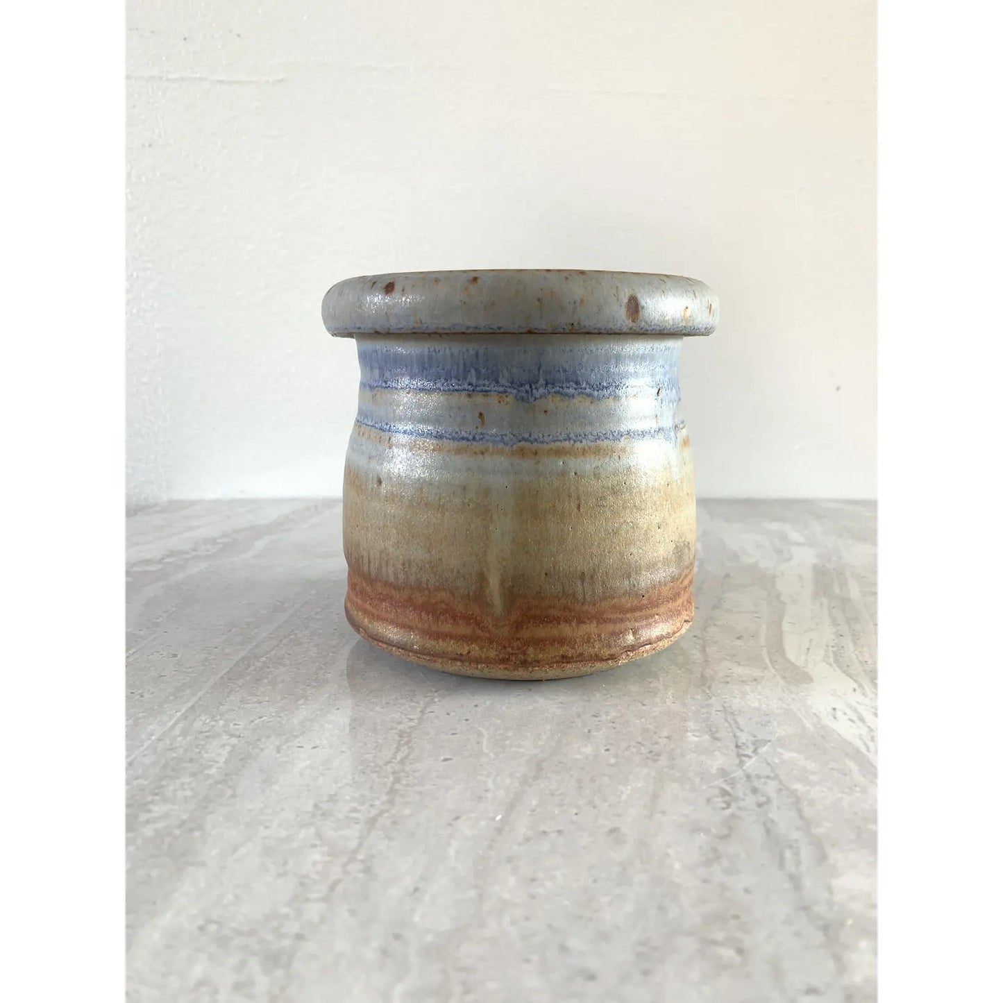 Vintage Studio Ceramic Handmade Butter Crock With Lid