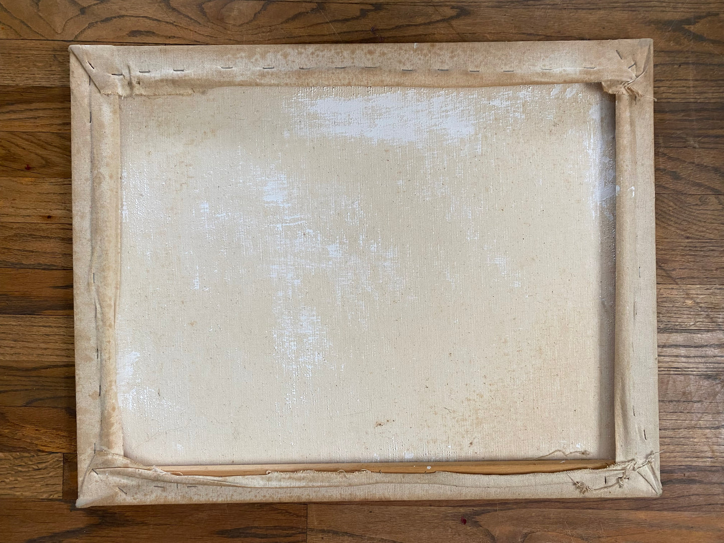 Vintage Abstract Seascape Oil Painting on Canvas — Expressive Coastal Modern Ar