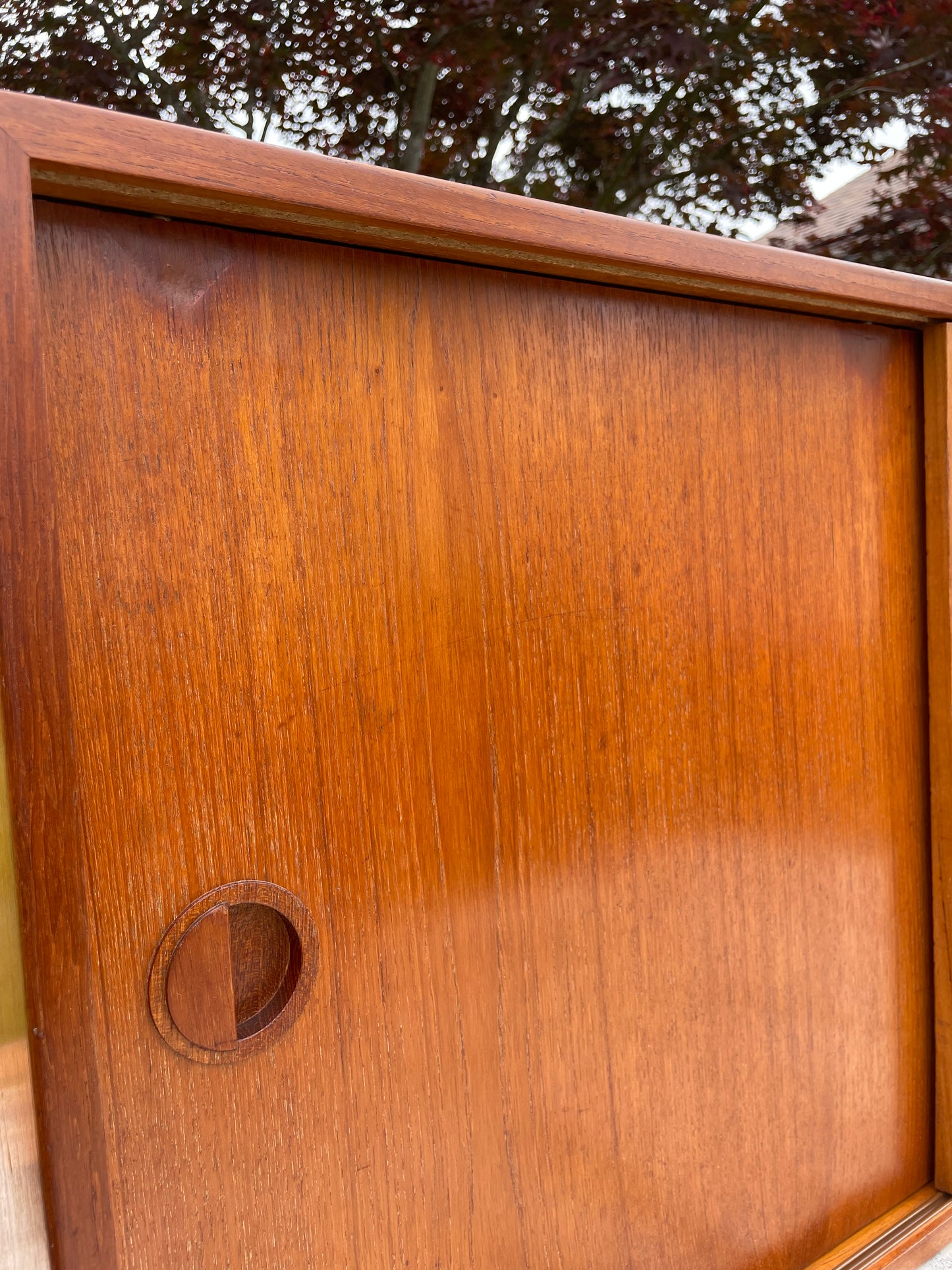 Mid-Century Danish Modern Teak Wall Unit Cabinet Element