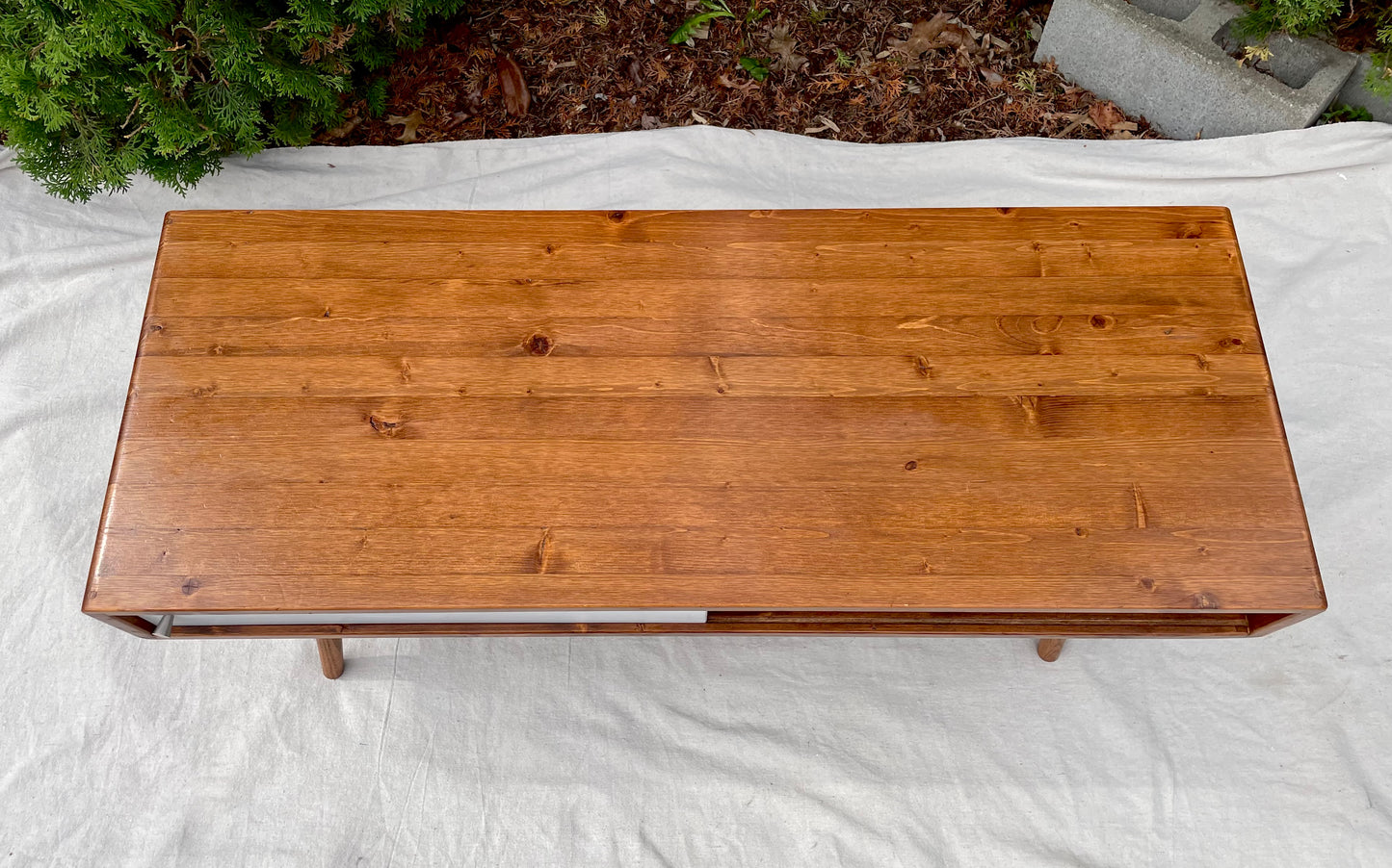 Vintage Paul McCobb Style Orwa Designs Chestnut Pine Coffee Table