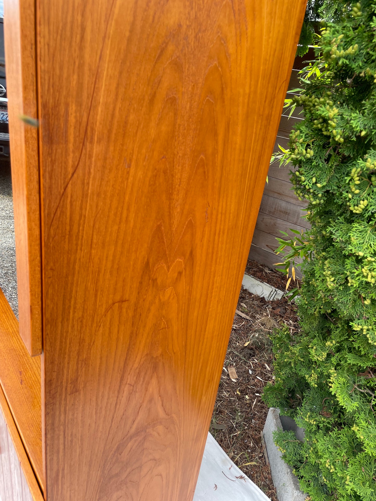 Danish Modern Teak & Smoked Glass Cabinet