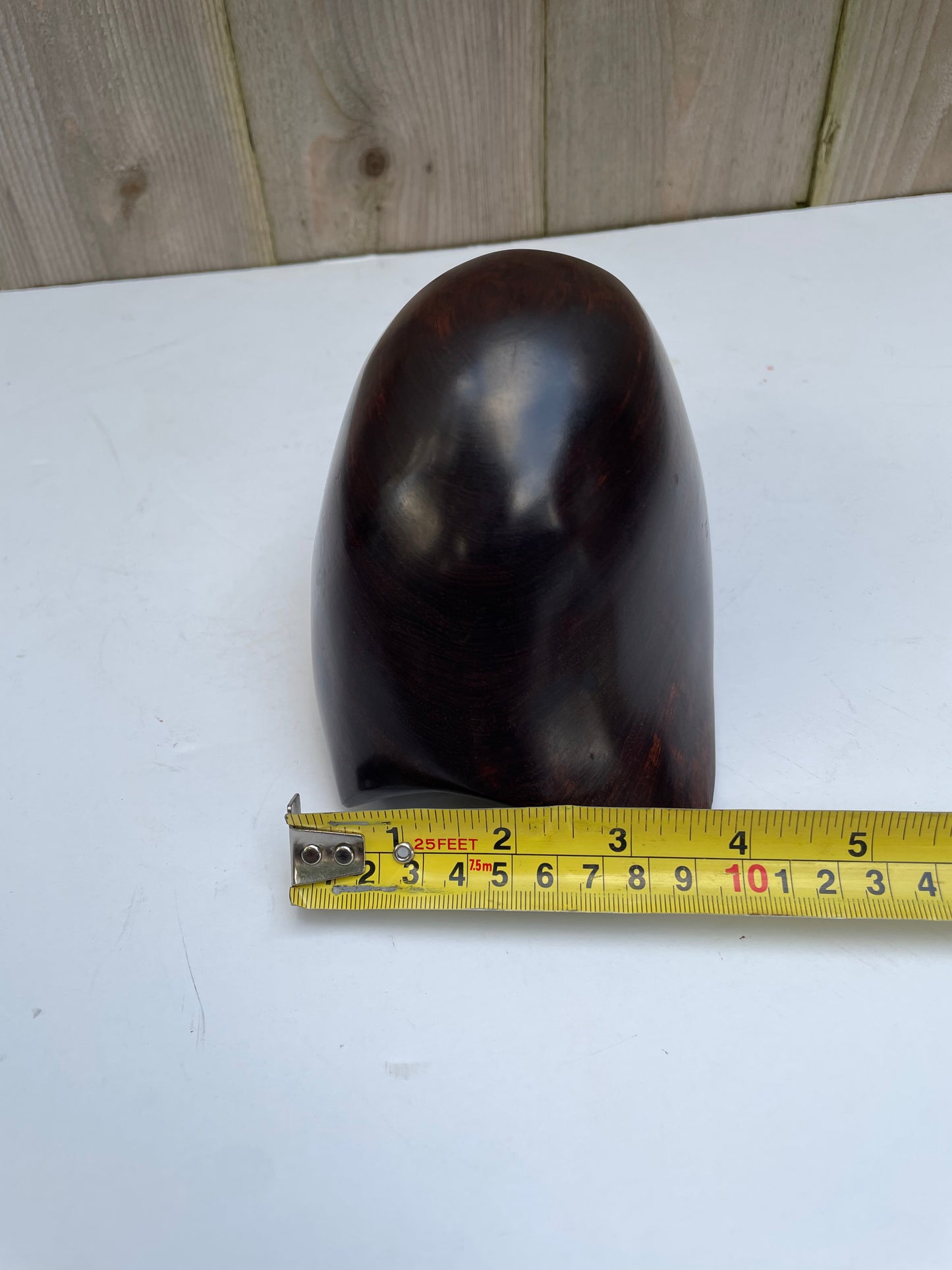 Mid 20th Century Carved & Polished Rosewood Conch Shell