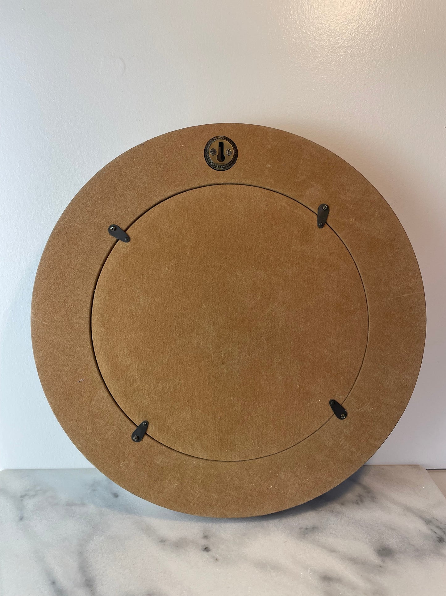 Contemporary Leather-Wrapped Picture Frame With Sculptural Molded Detailing