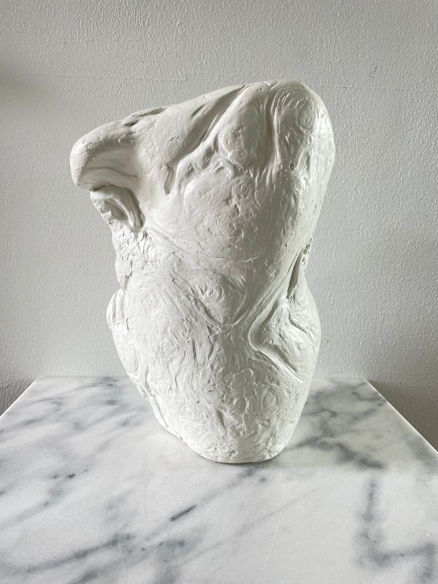 Mid 20th Century Painted Wood Burl Sculptural Vessel