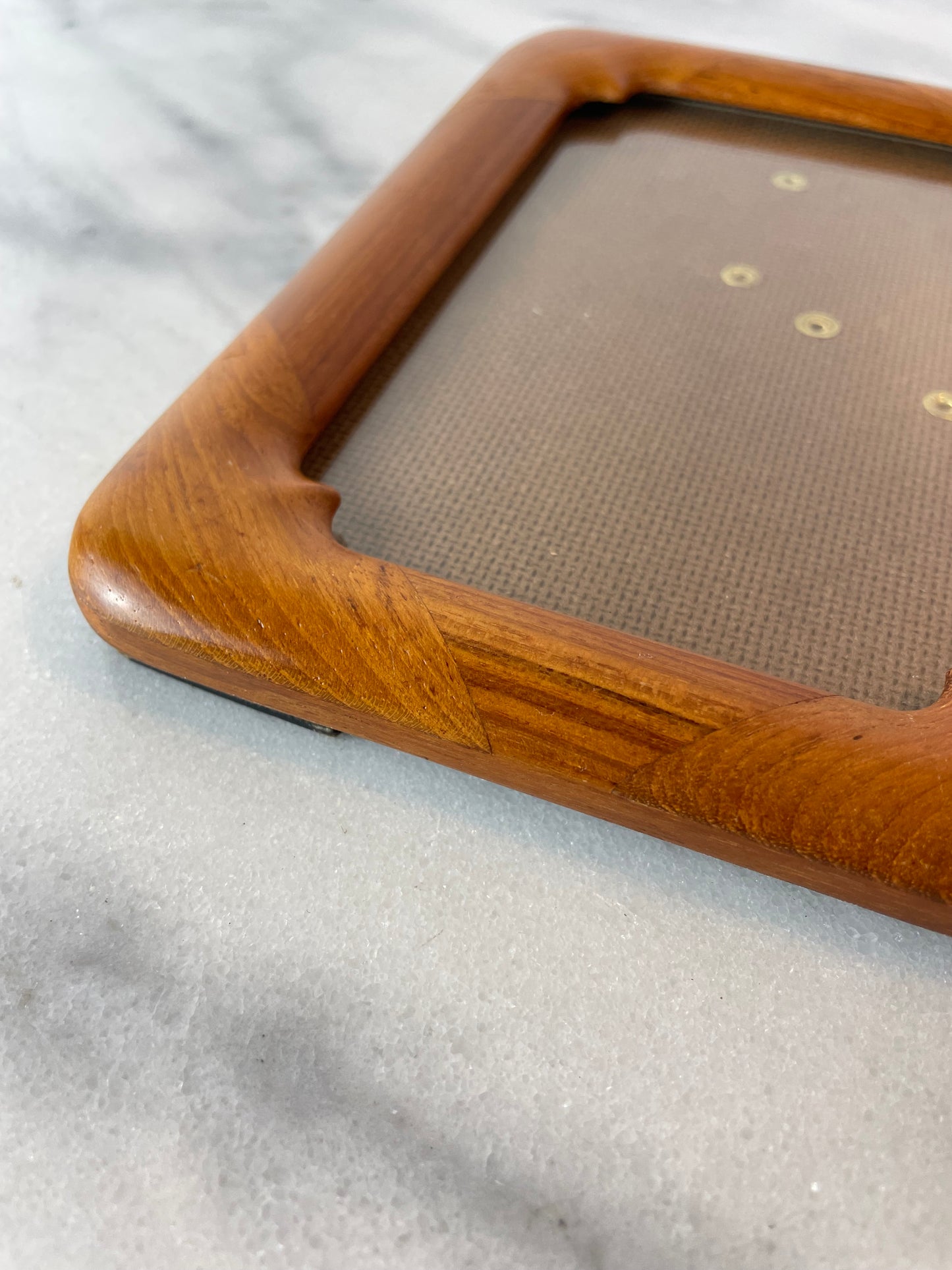 Mid-Century Modern Solid Teak Picture Frame Danish Modern Wall or Tabletop Display