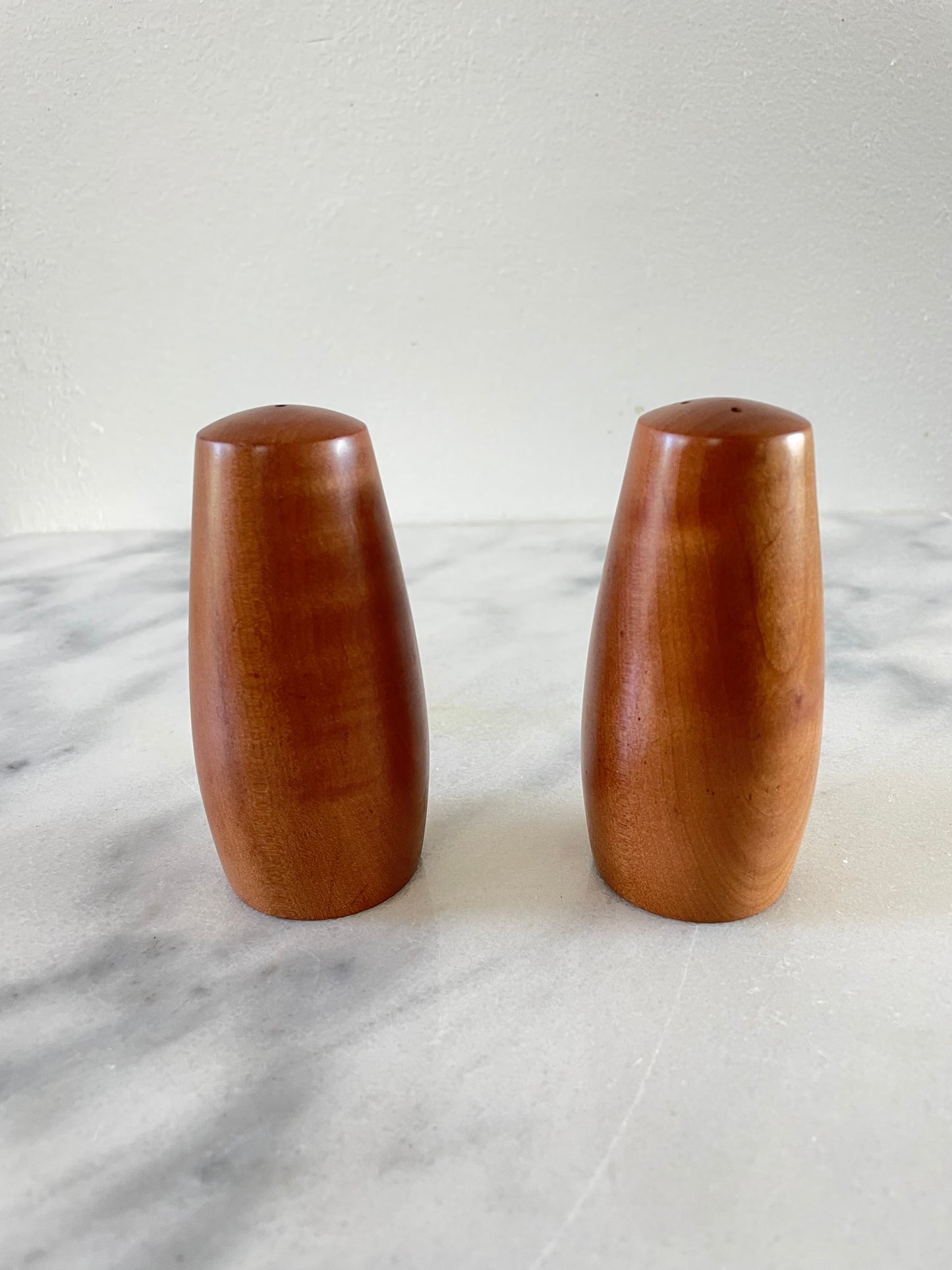 Mid 20th Century Danish Modern Teak Salt & Pepper Shakers- a Pair