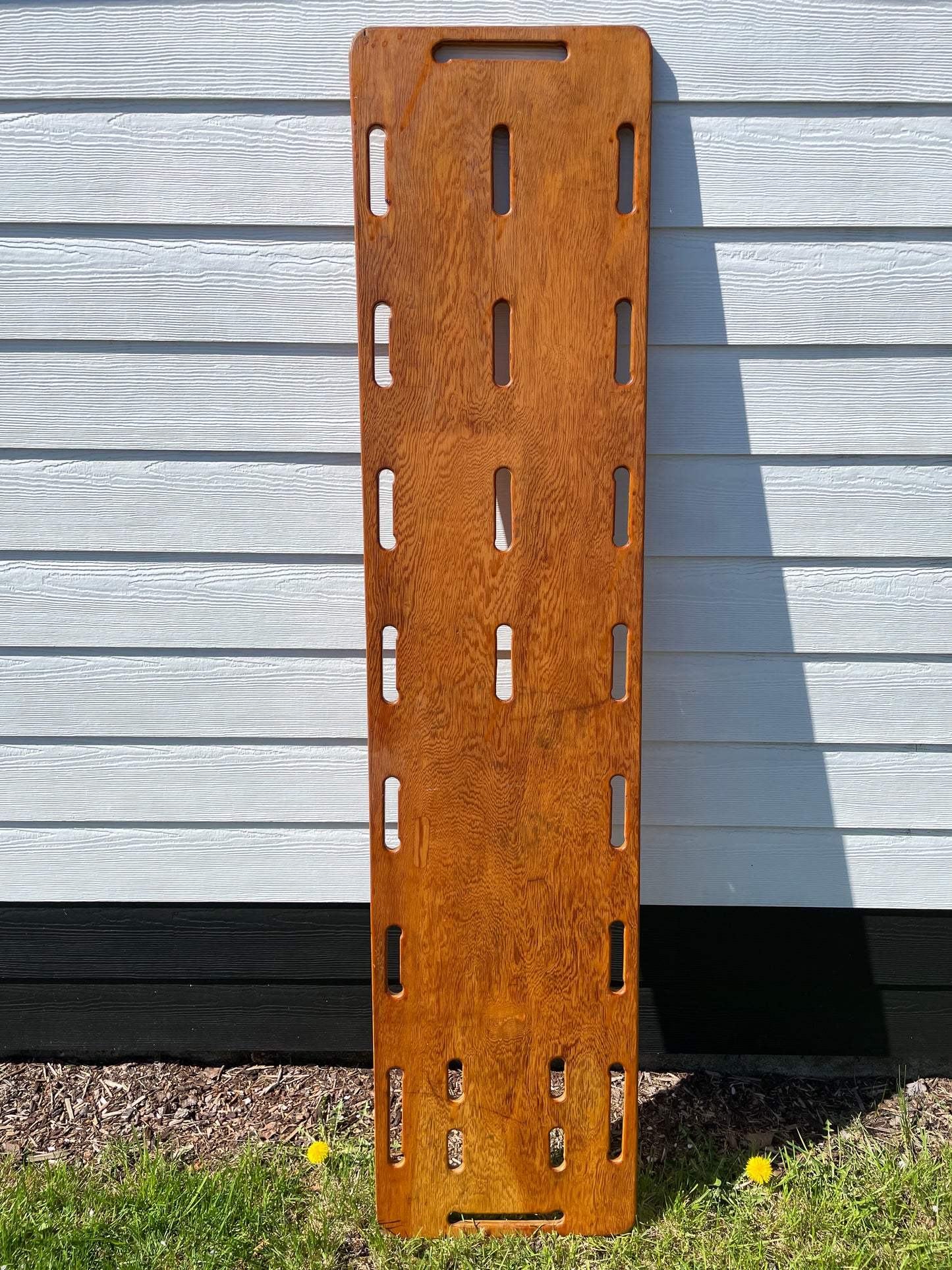 Vintage Industrial Plywood Stretcher Panel