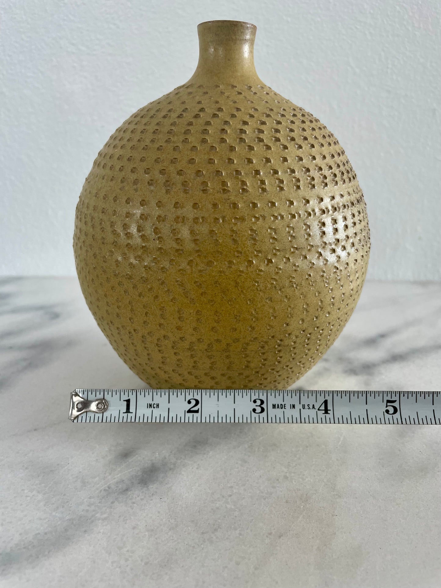 Vintage Otagiri Omc Japan Stoneware Textured Pottery Vase