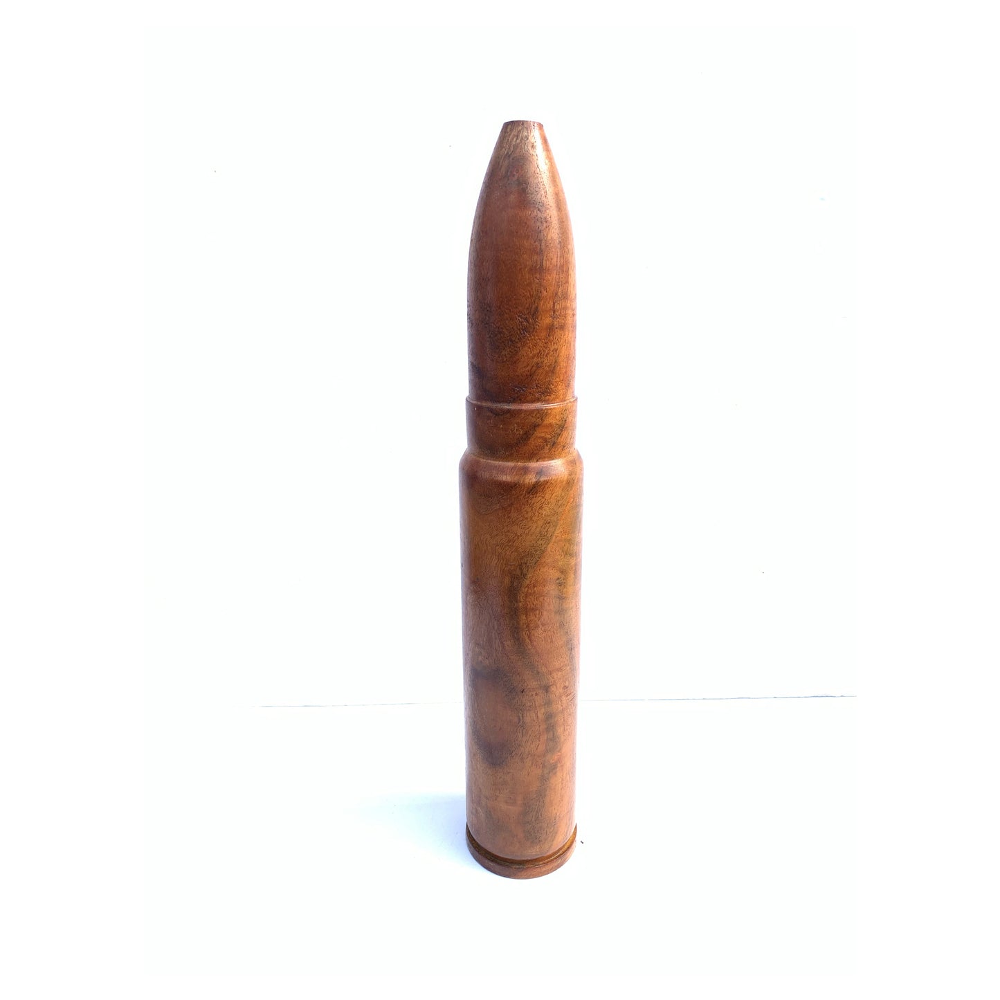 Handmade Wood Artillery Shell Sculpture