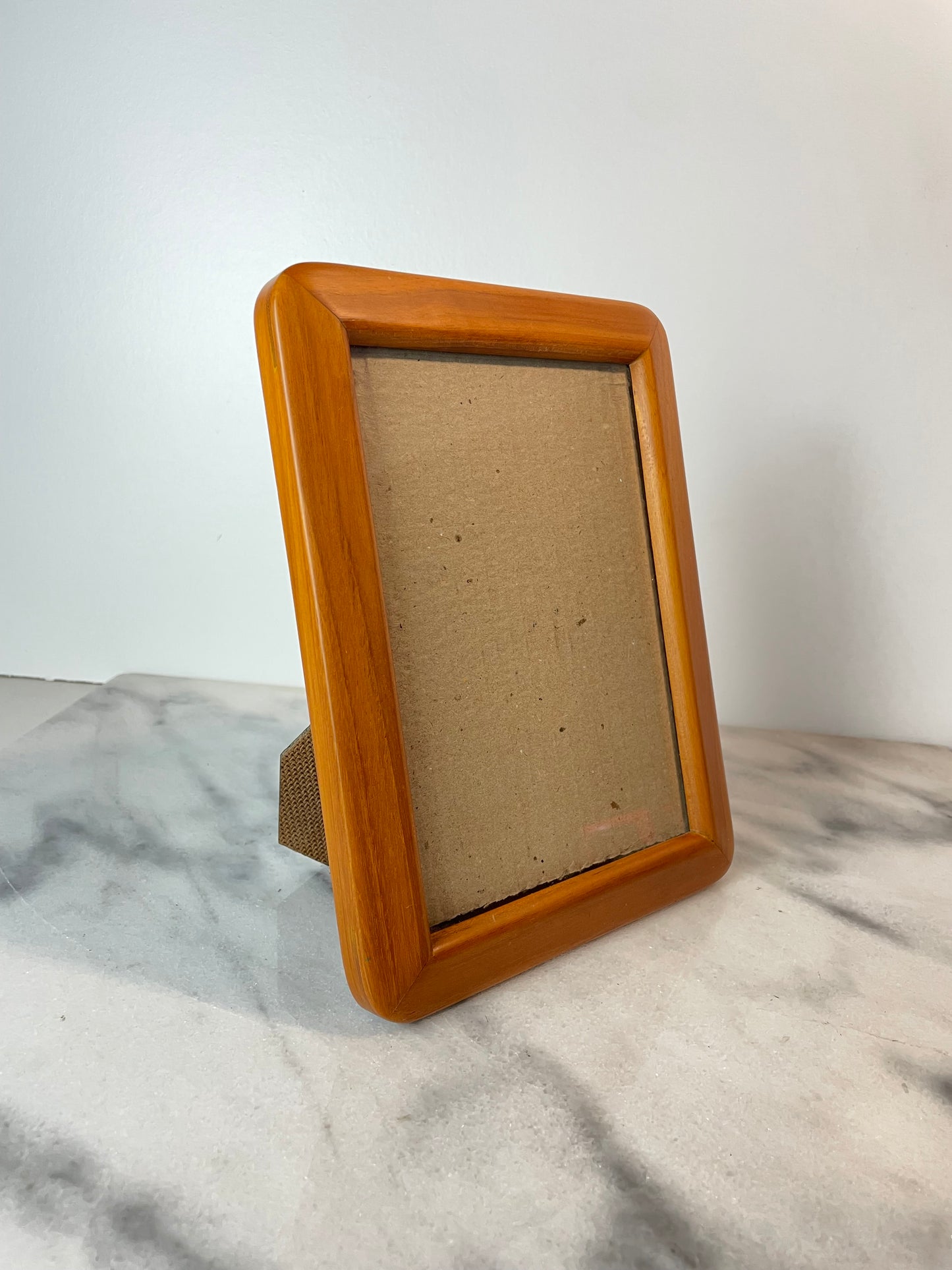 Mid 20th Century Danish Modern Style Teak Picture Frame Tabletop or Wall Mount