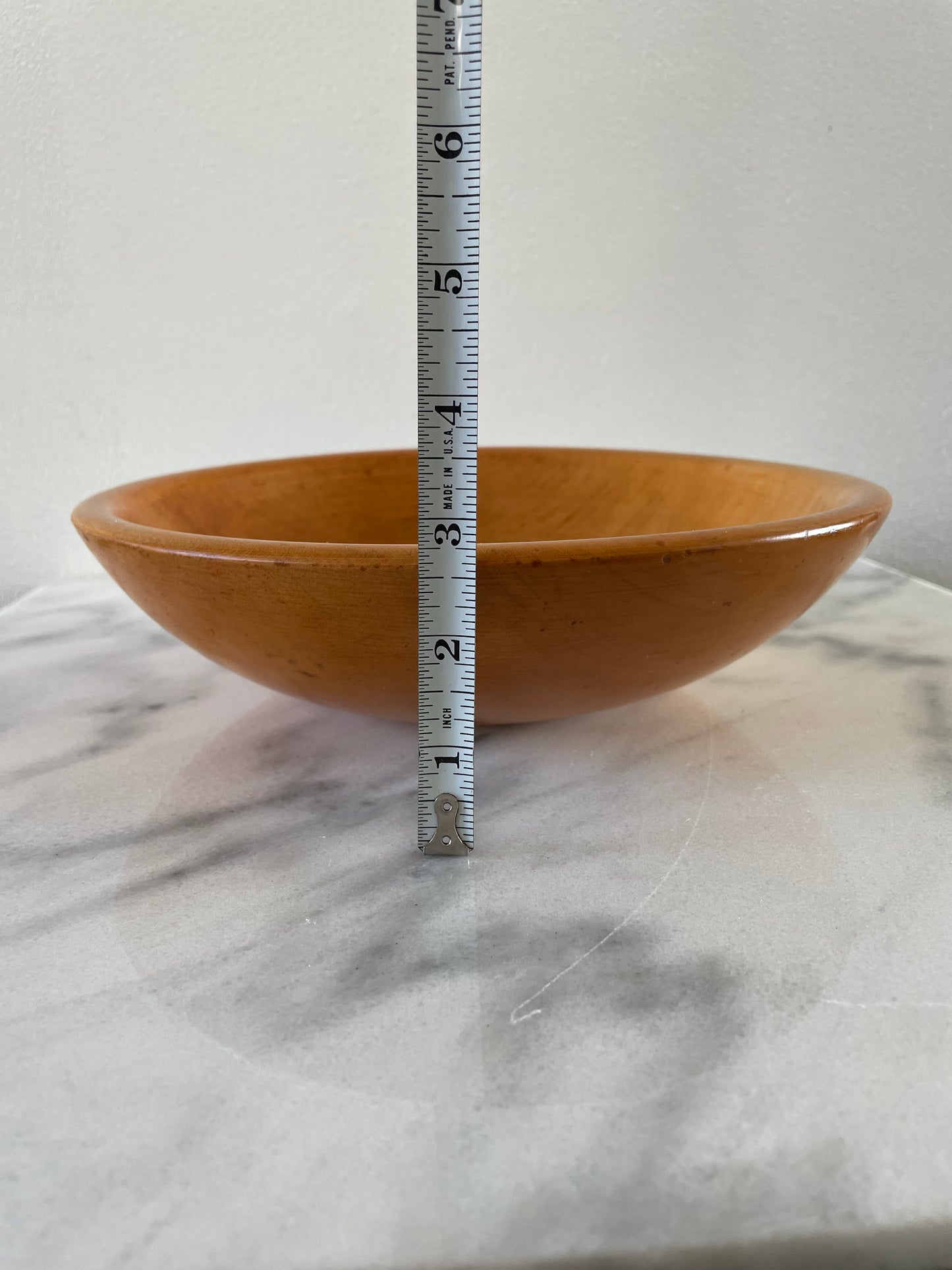 Mid 20th Century Parrish Chicago Turned Solid Maple Wood Dough Bowl