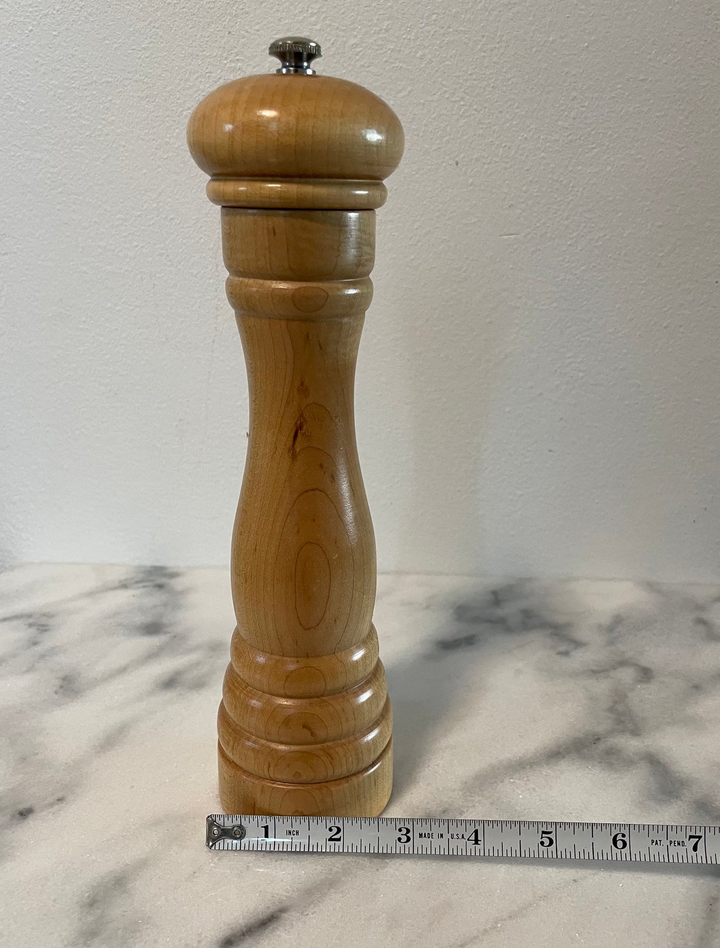 Vintage French Peugeot Light Wood Pepper Grinder