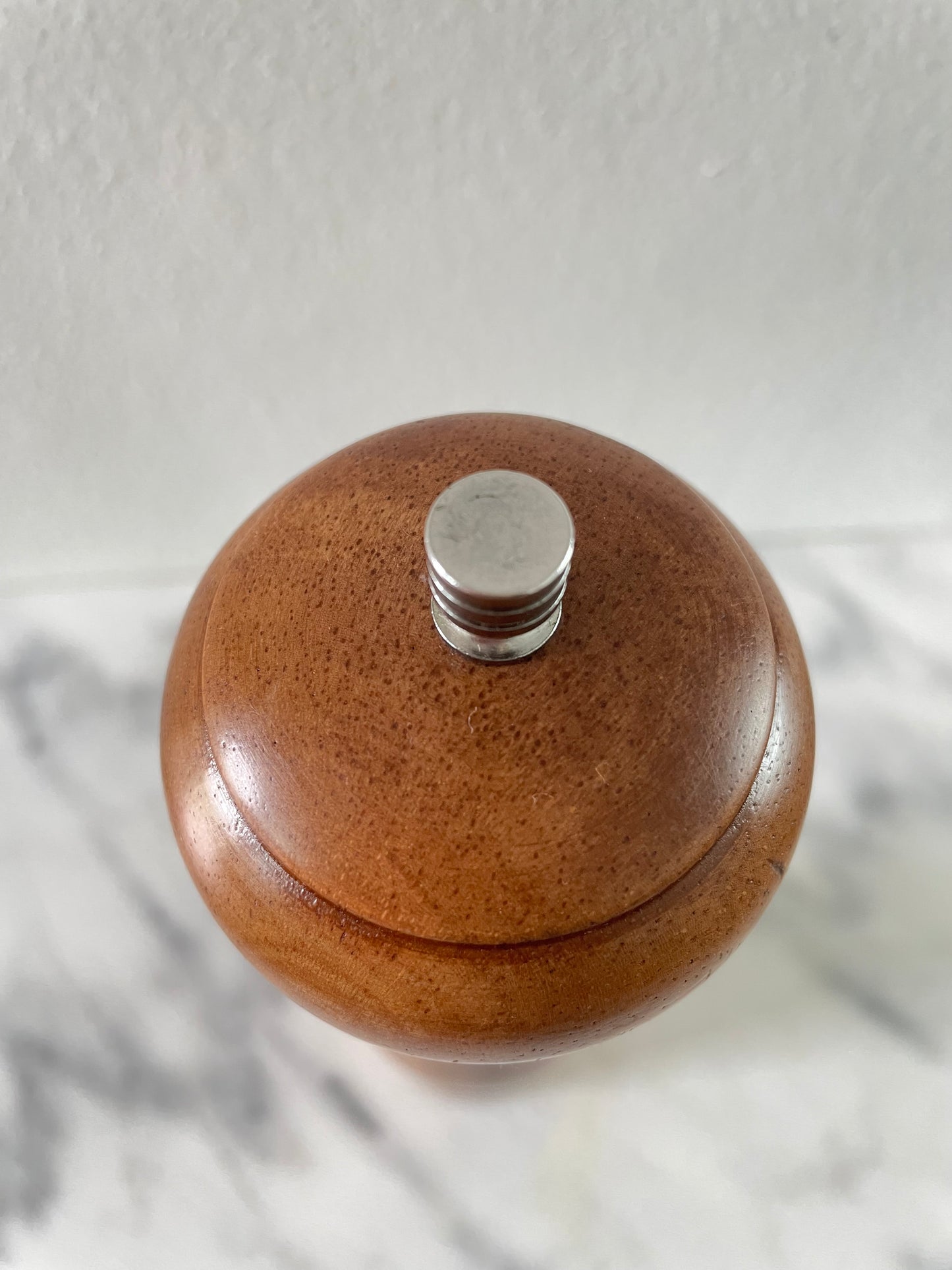 Late 20th Century Solid Hardwood Pepper Mill