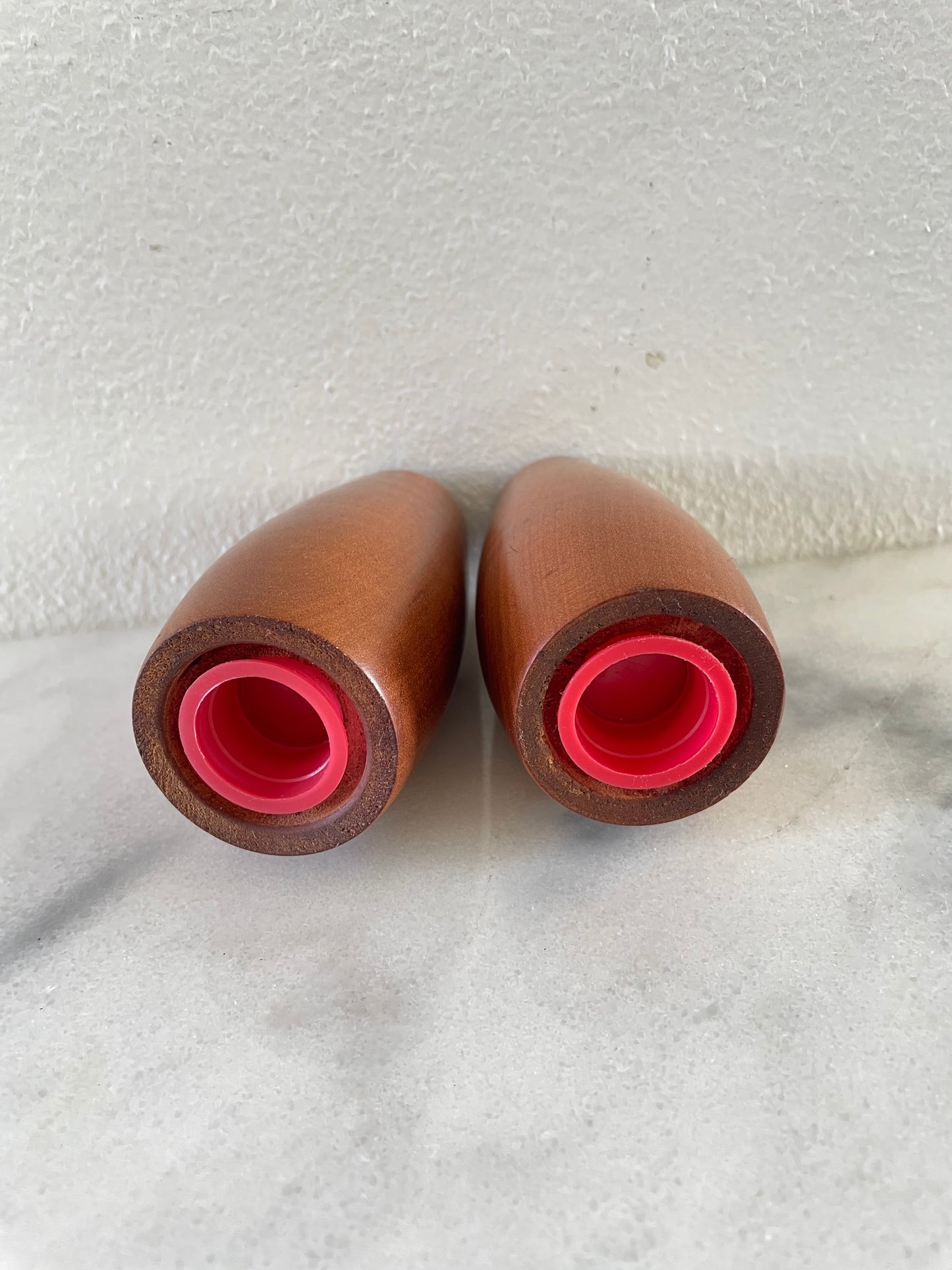 Mid 20th Century Danish Modern Teak Salt & Pepper Shakers- a Pair