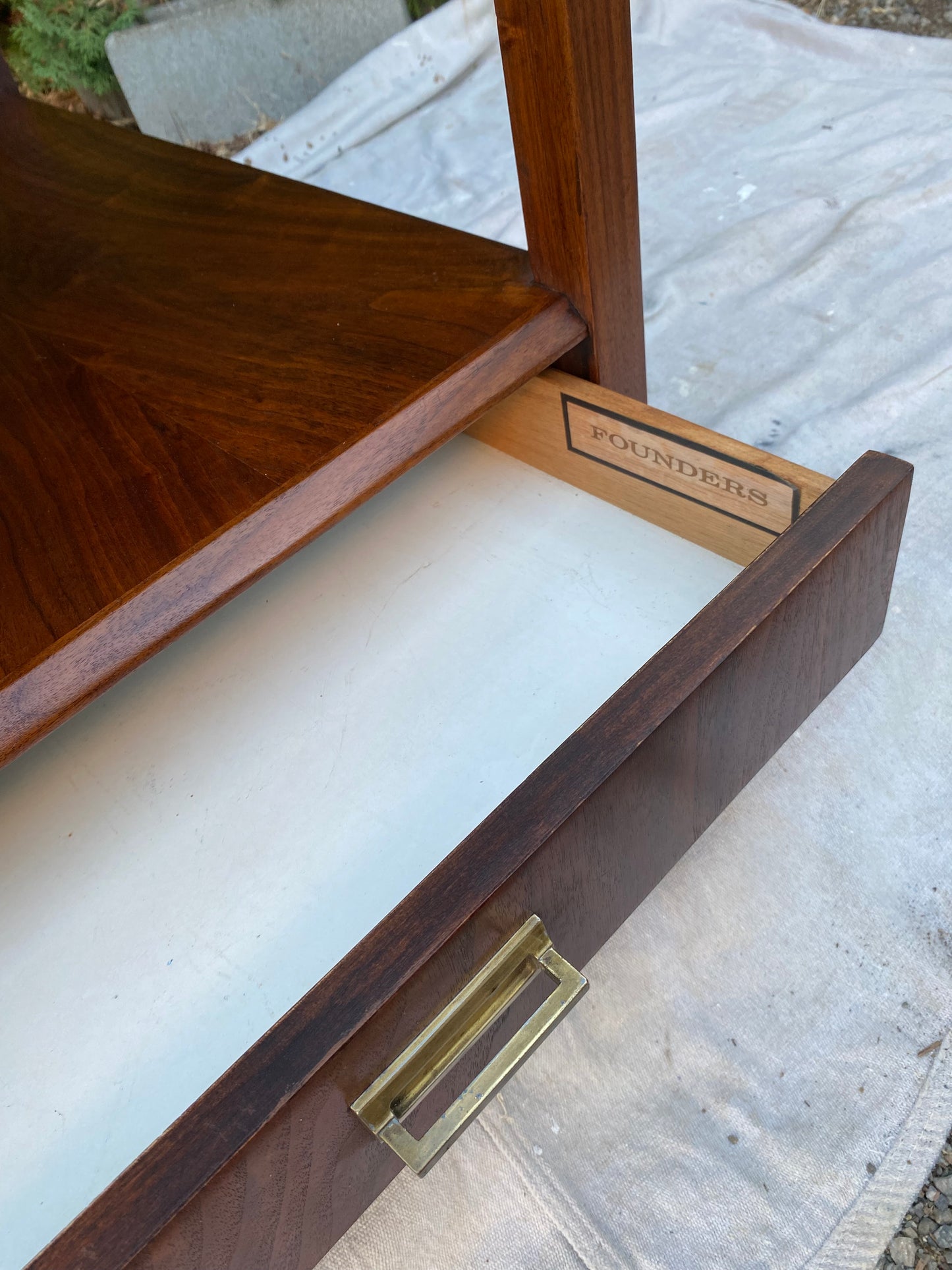 Jack Cartwright Founders Furniture Night Stand End Table Single Drawer Mid-Century