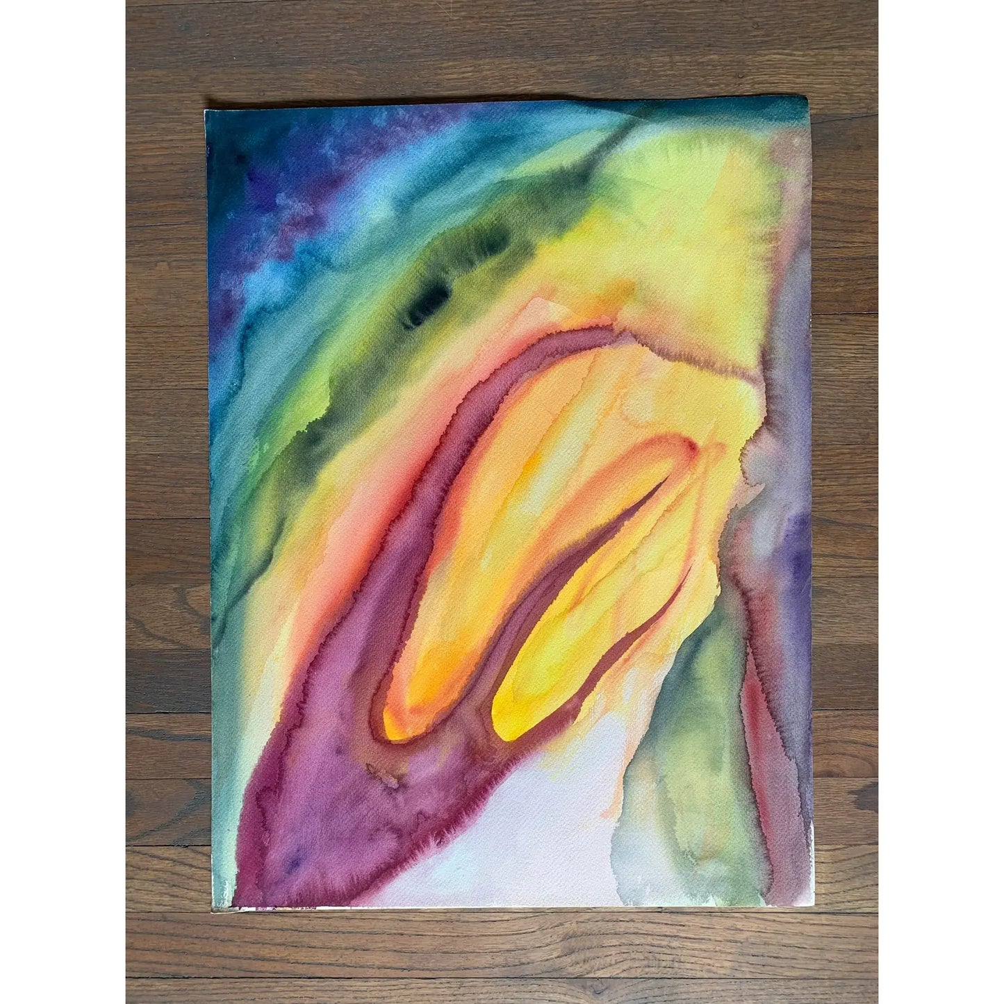 1981 Postmodern Abstract Painting by Frealon Norden Bibbins