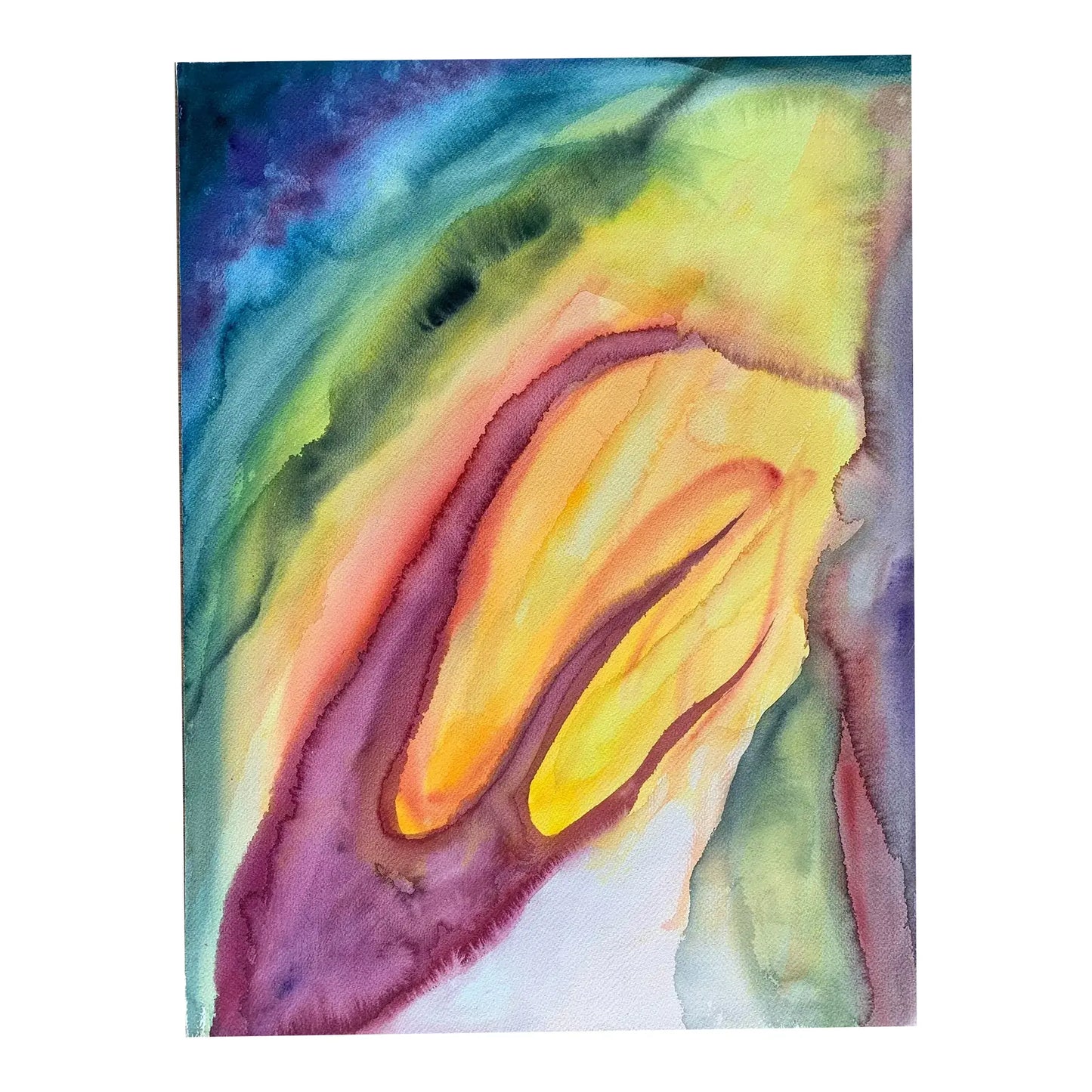 1981 Postmodern Abstract Painting by Frealon Norden Bibbins