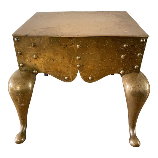 19th Century English Victorian Brass Fireplace Footman