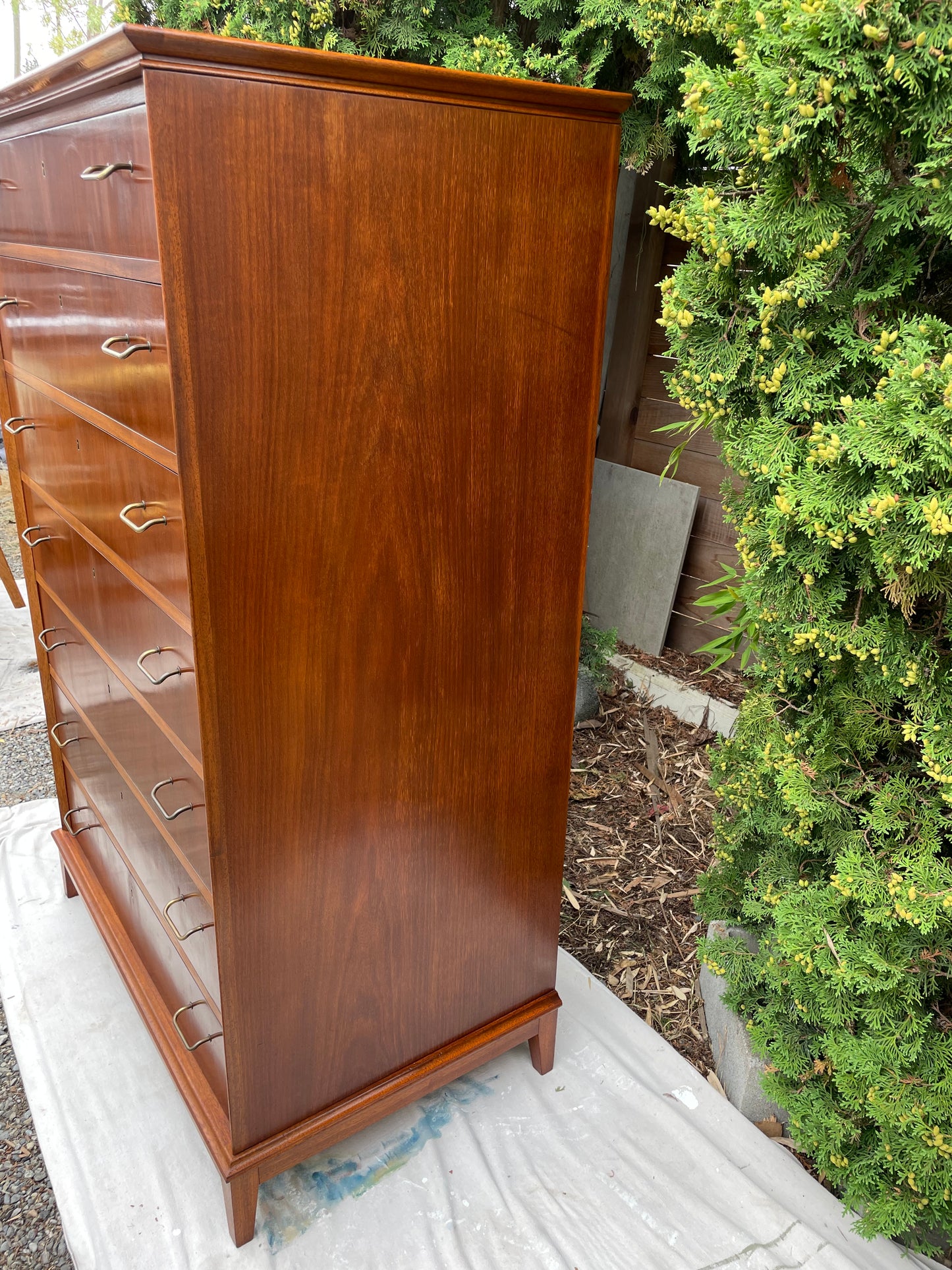 Danish Highboy Dresser Chest by Ole Wanscher