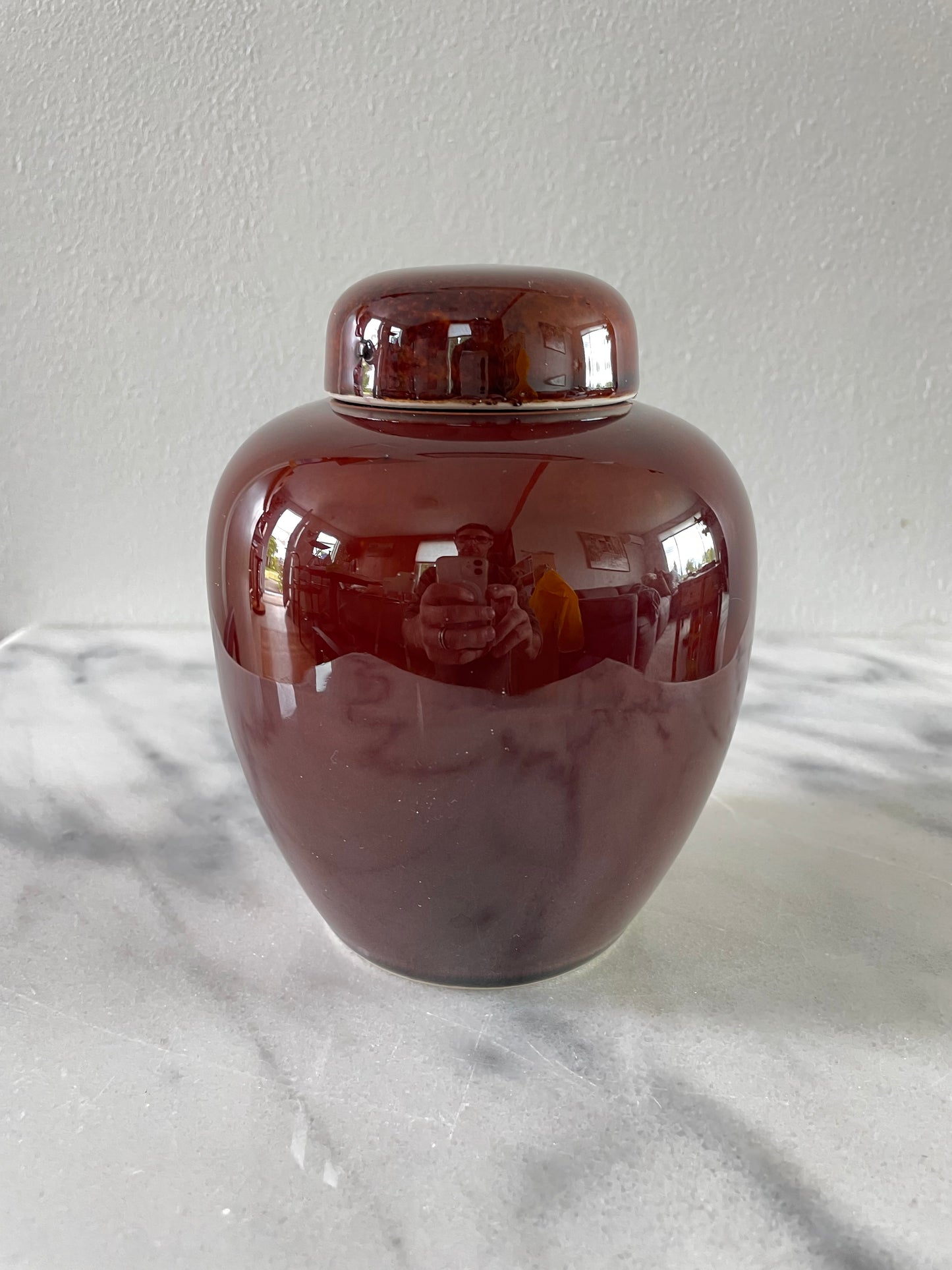 Vintage Mid-Century Japanese Modern Lidded Ginger Jar