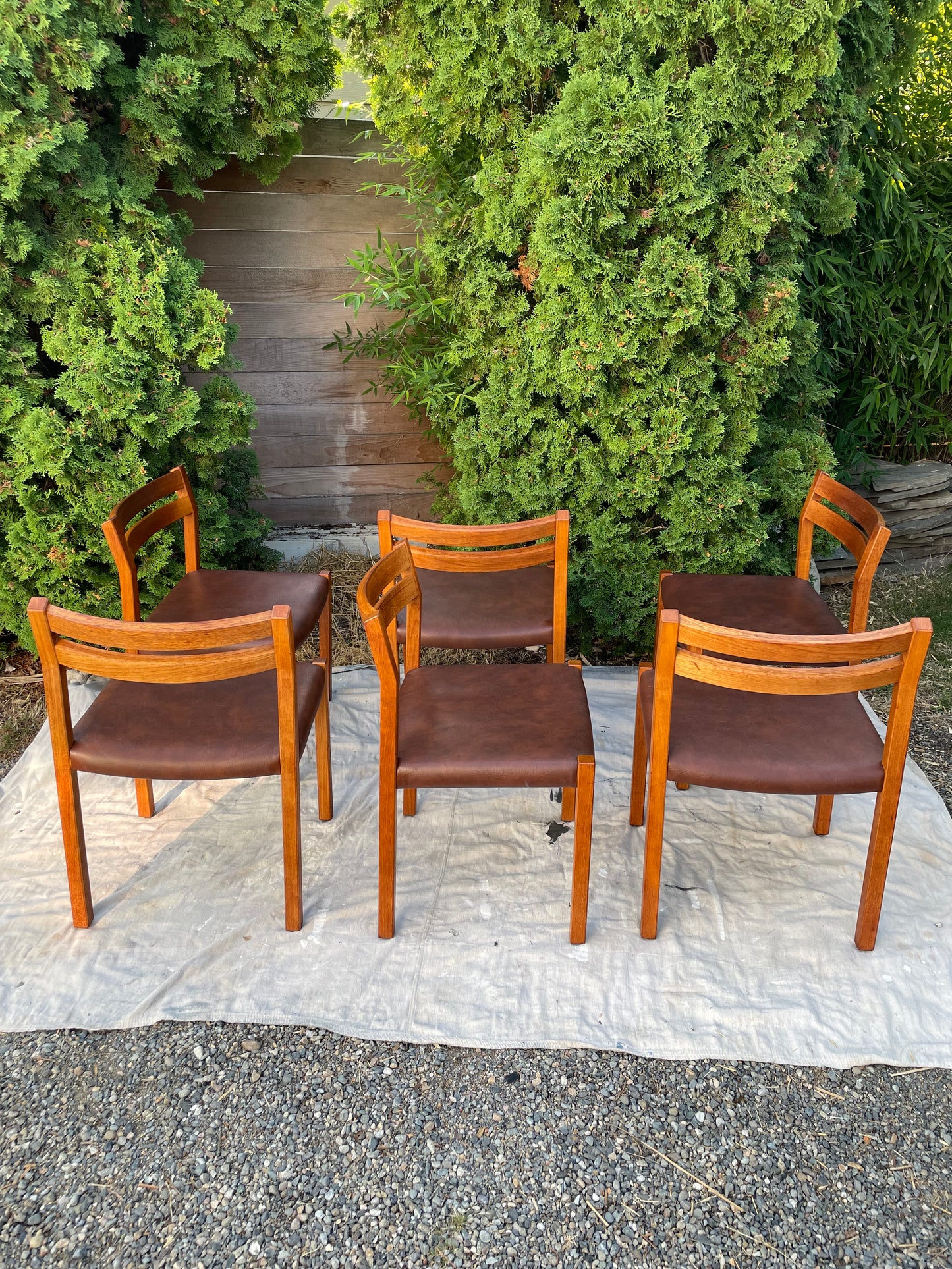 Mid 20th Century Mid-Century Model 401 Dining Chairs by j.l. Moller - Set of 6