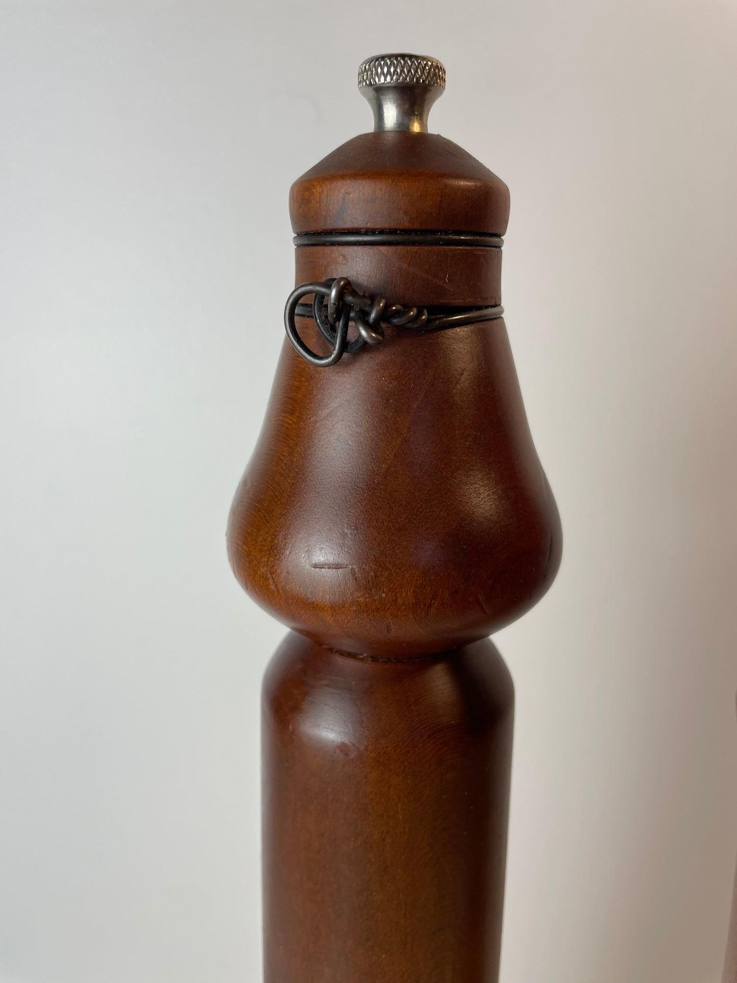 Mid 20th Century Unique Woodcraft Salt & Pepper Grinders - Pair