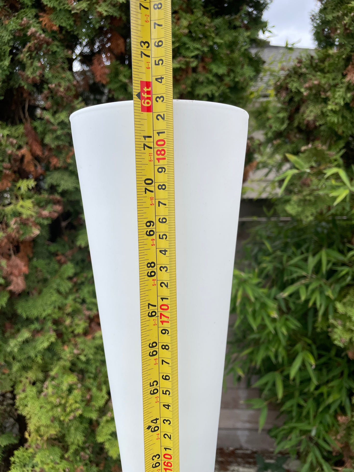 1980s Italian Postmodern Floor Lamp With Opaline Glass Shade — Minimalist Modern Torchère