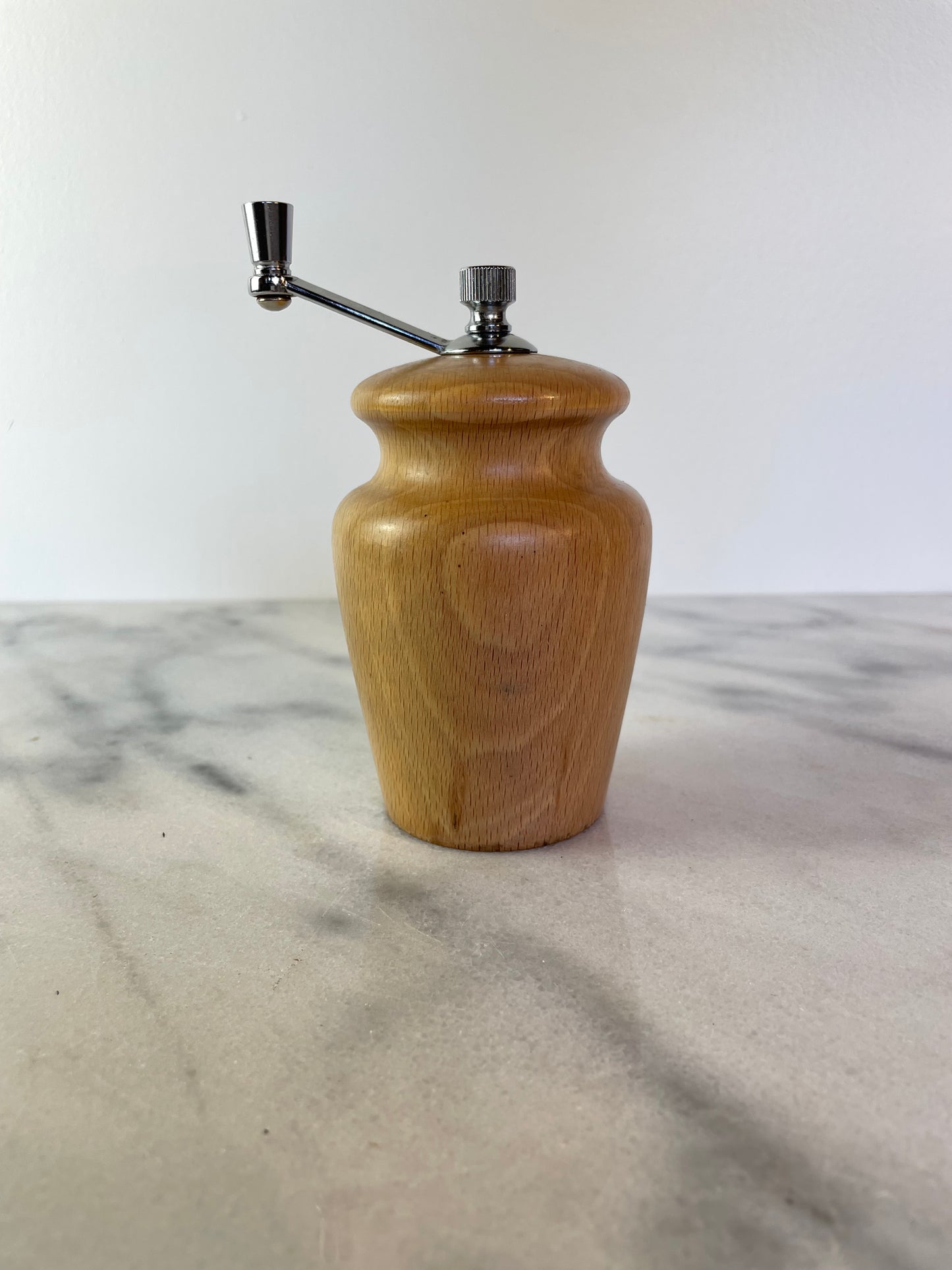 Vintage Light Wood Pepper Grinder